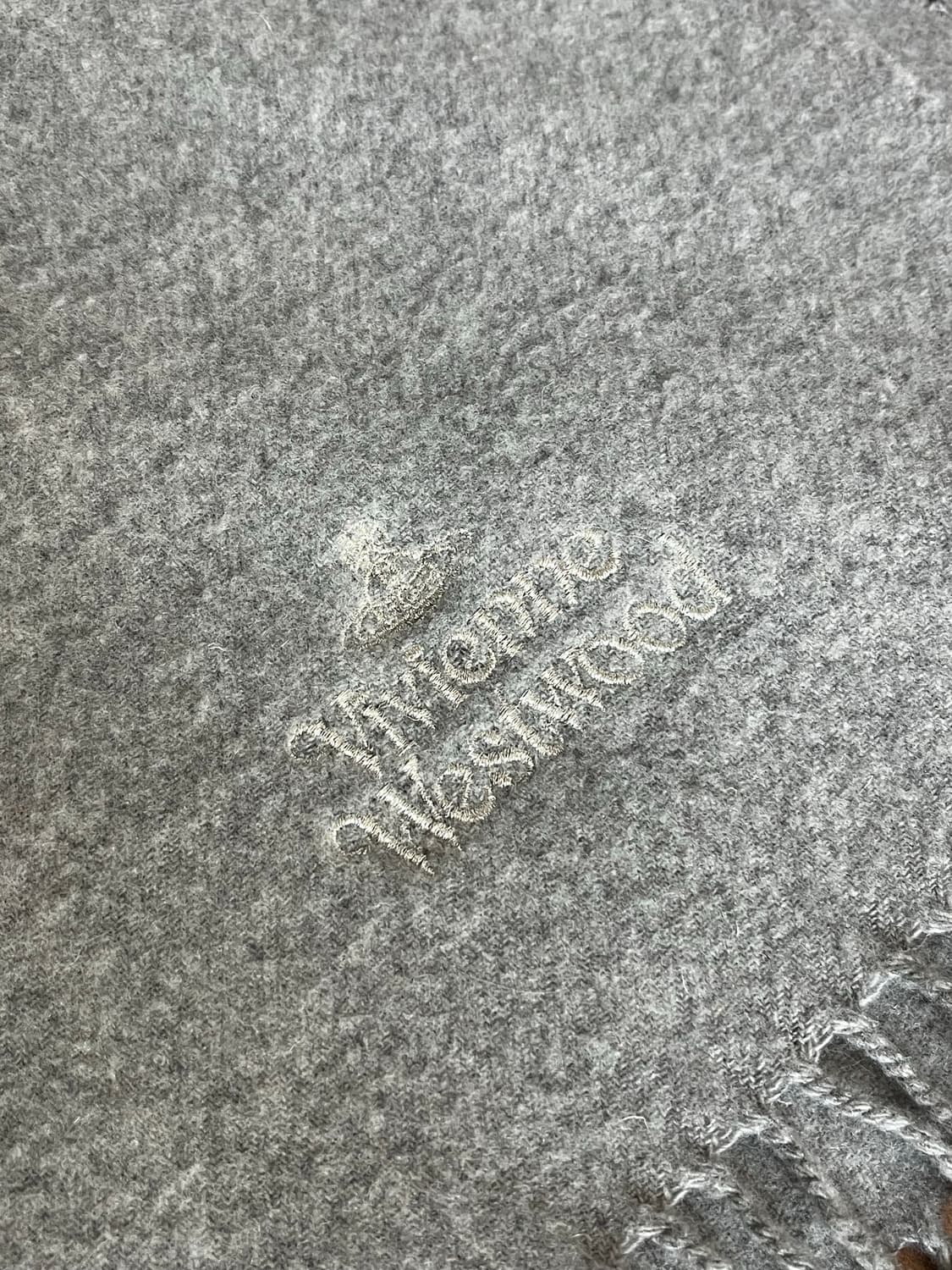 비비안웨스트우드 목도리 그레이 울 머플러 빈티지 메이드인이태리 상품이미지2