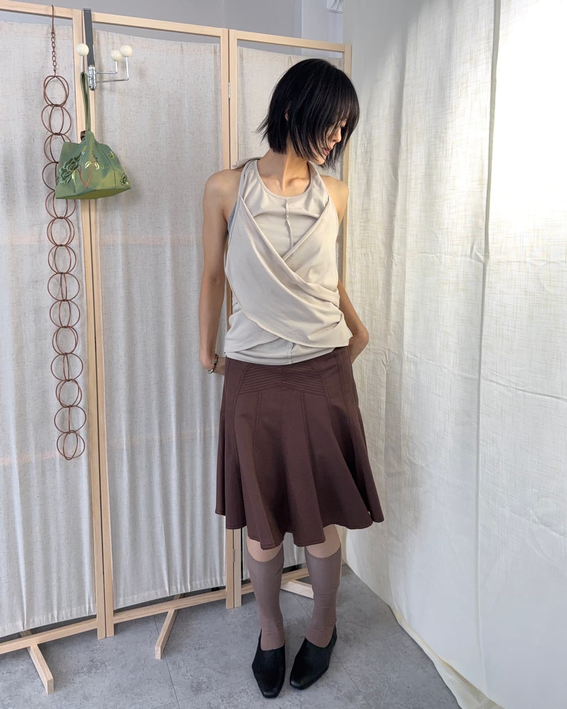 Liquid Sky D-sign 절개 미디스커트 상품이미지1