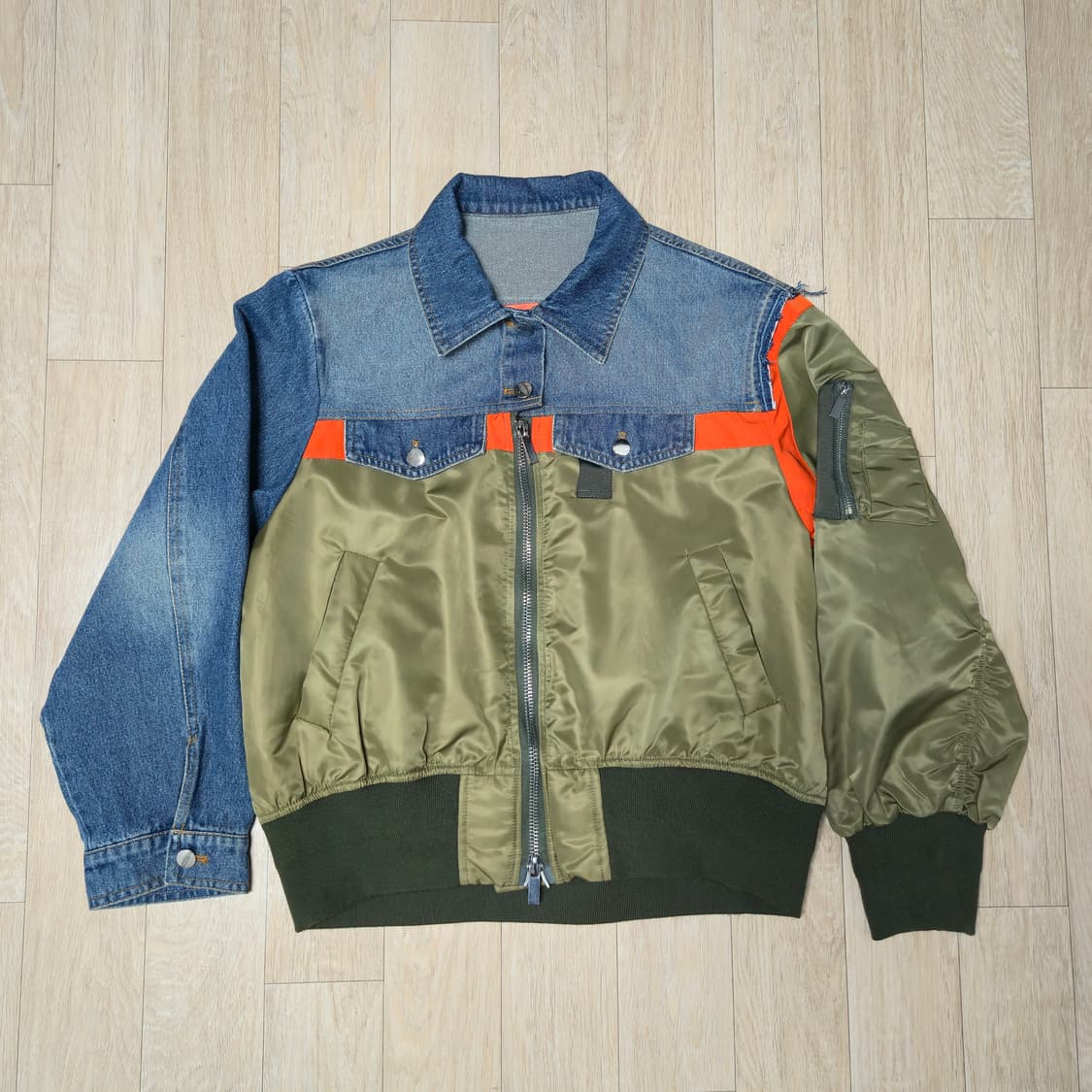 POPULAR DRIFT MA-1 항공 데님트러커 자켓 상품이미지1