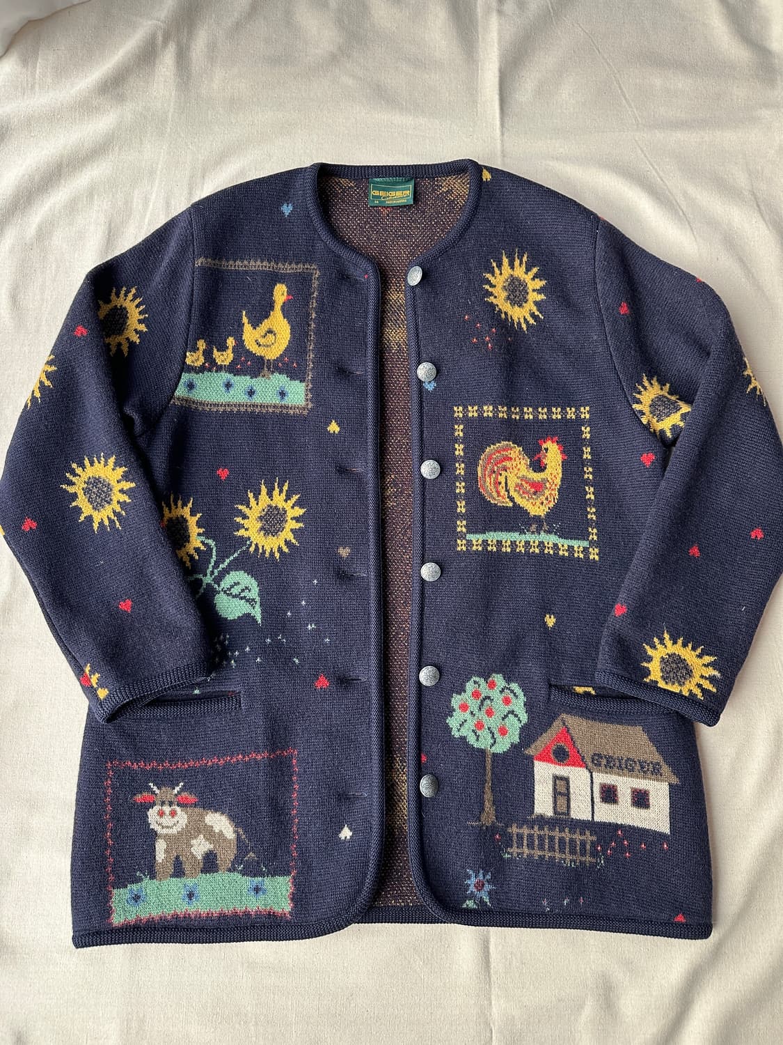 오스트리아 가이거 알프스 티롤리안 울 가디건 44 상품이미지7