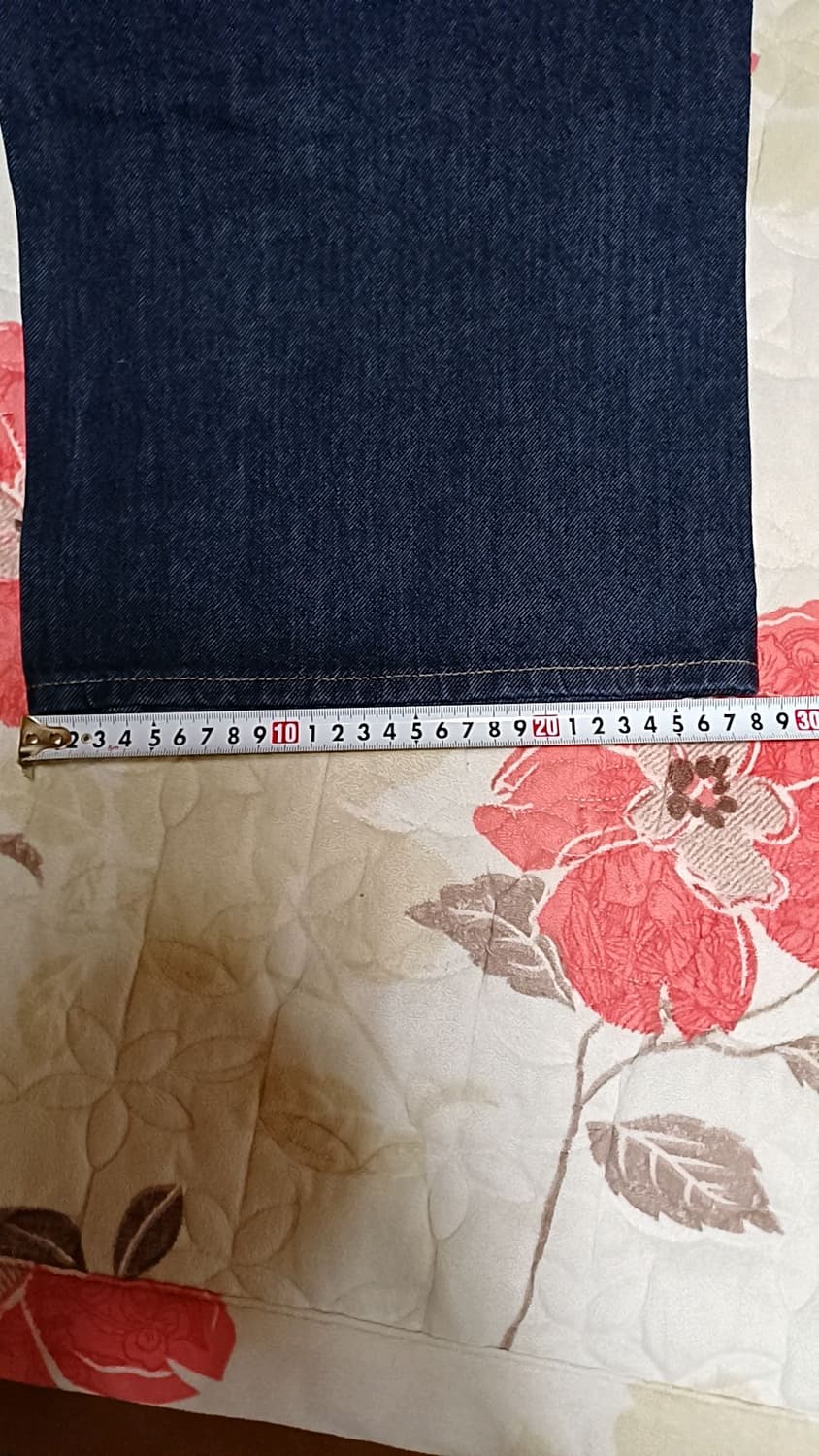 유니클로 미사용 와이드데님팬츠 실측26인치 기장97 상품이미지10