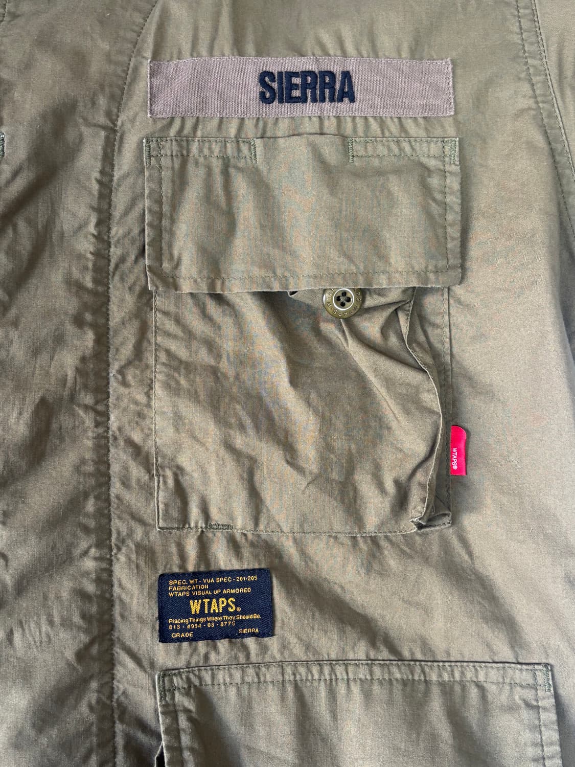 WTAPS 더블탭스 밀리터리 샴브레이 반팔 셔츠 상품이미지4