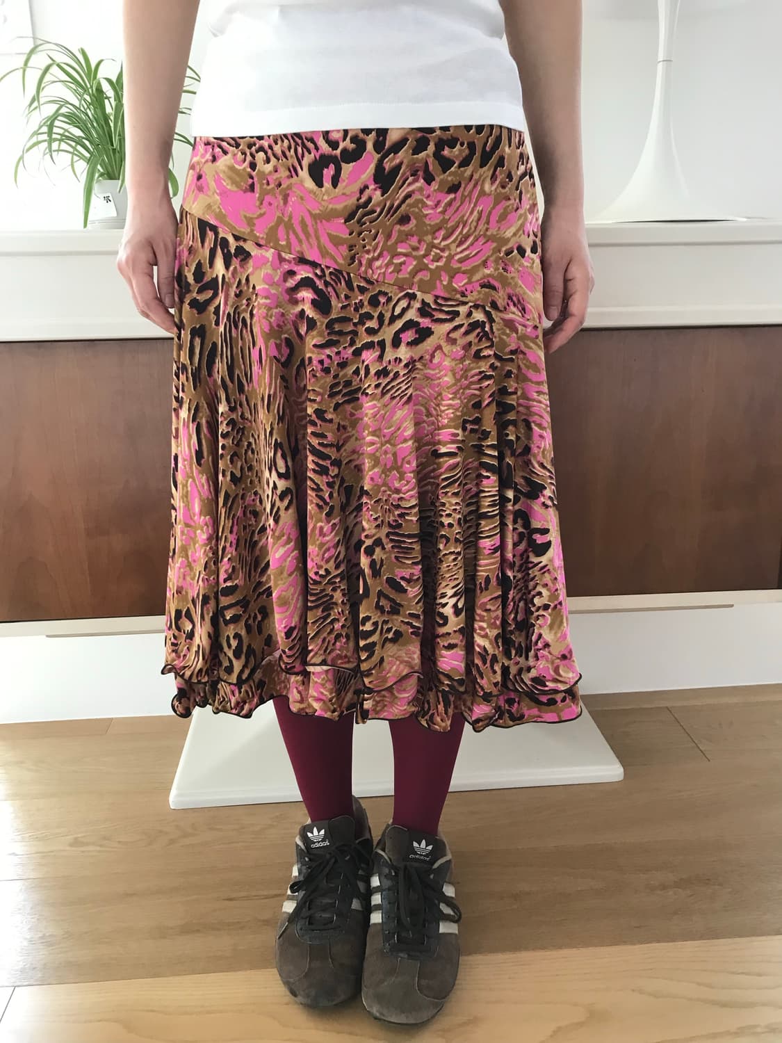 vintage pattern frill skirt 상품이미지1