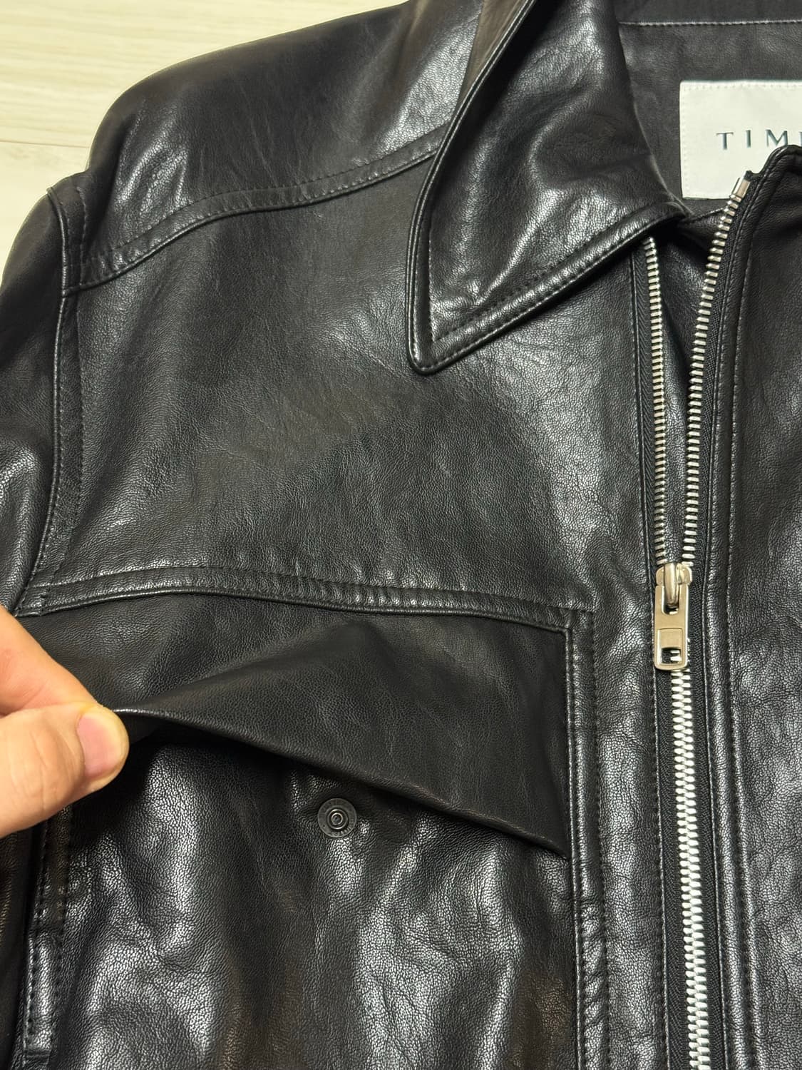 TIME 옴므 레더 자켓 (95 M) 사이즈 상품이미지3