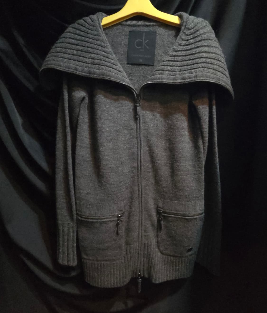 캘빈클라인 터틀넥 니트 집업 가디건 상품이미지2