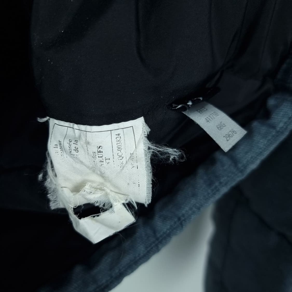 오클리 로고 패치 데님 후드 패딩 M16778 상품이미지10