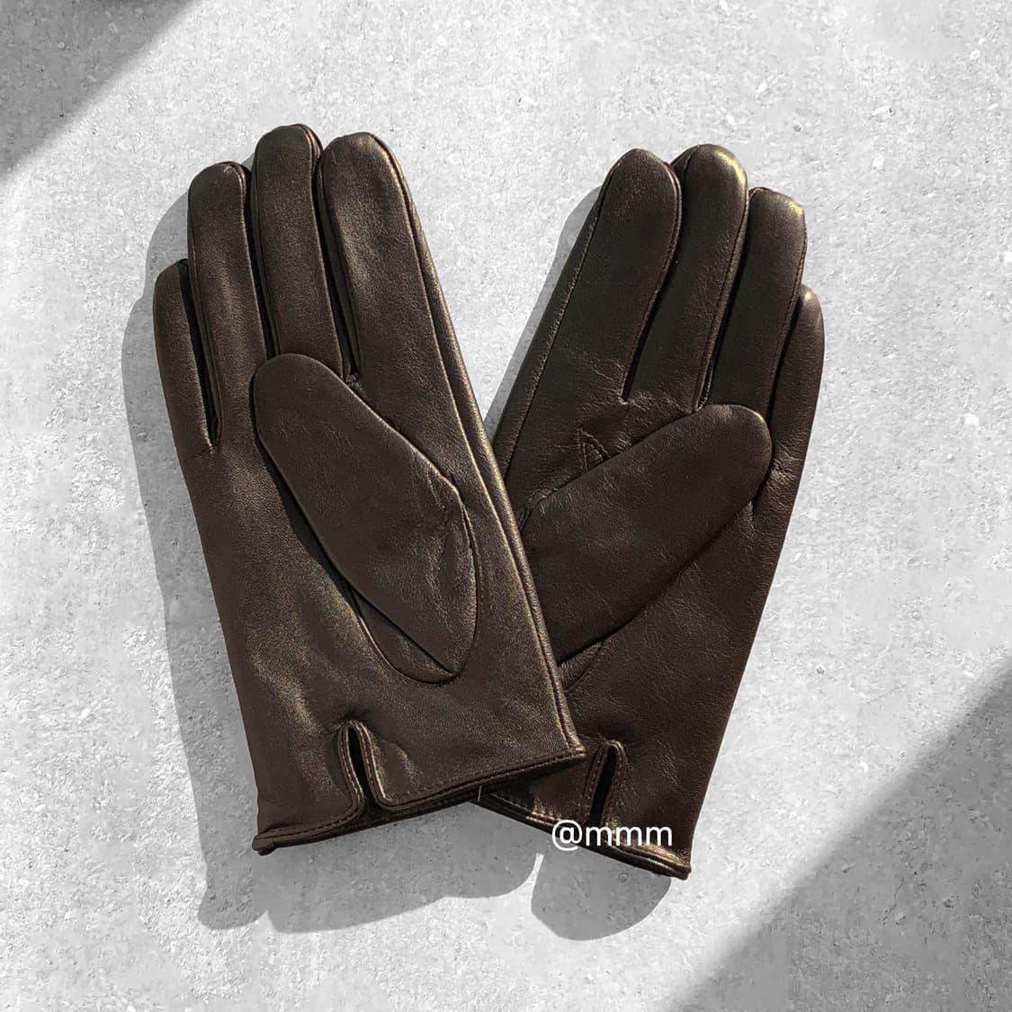 [Unisex] 램스킨 가죽 장갑 브라운 상품이미지4