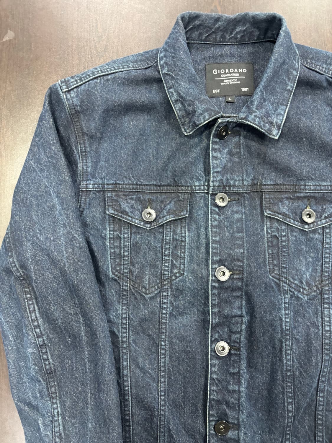 지오다노 데님 자켓 L 사이즈 상품이미지2