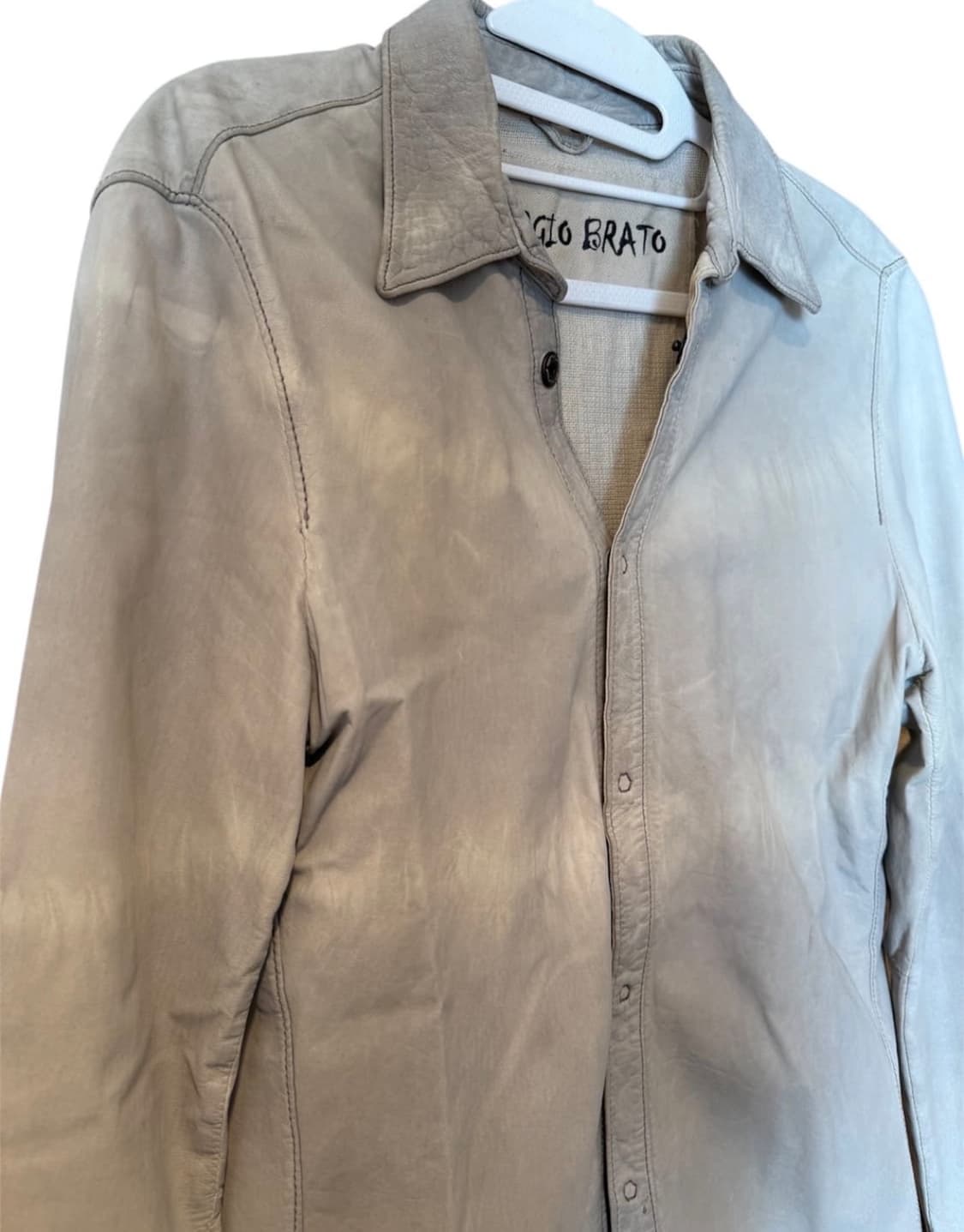 조르지오 브라토 레더 셔츠 상품이미지3