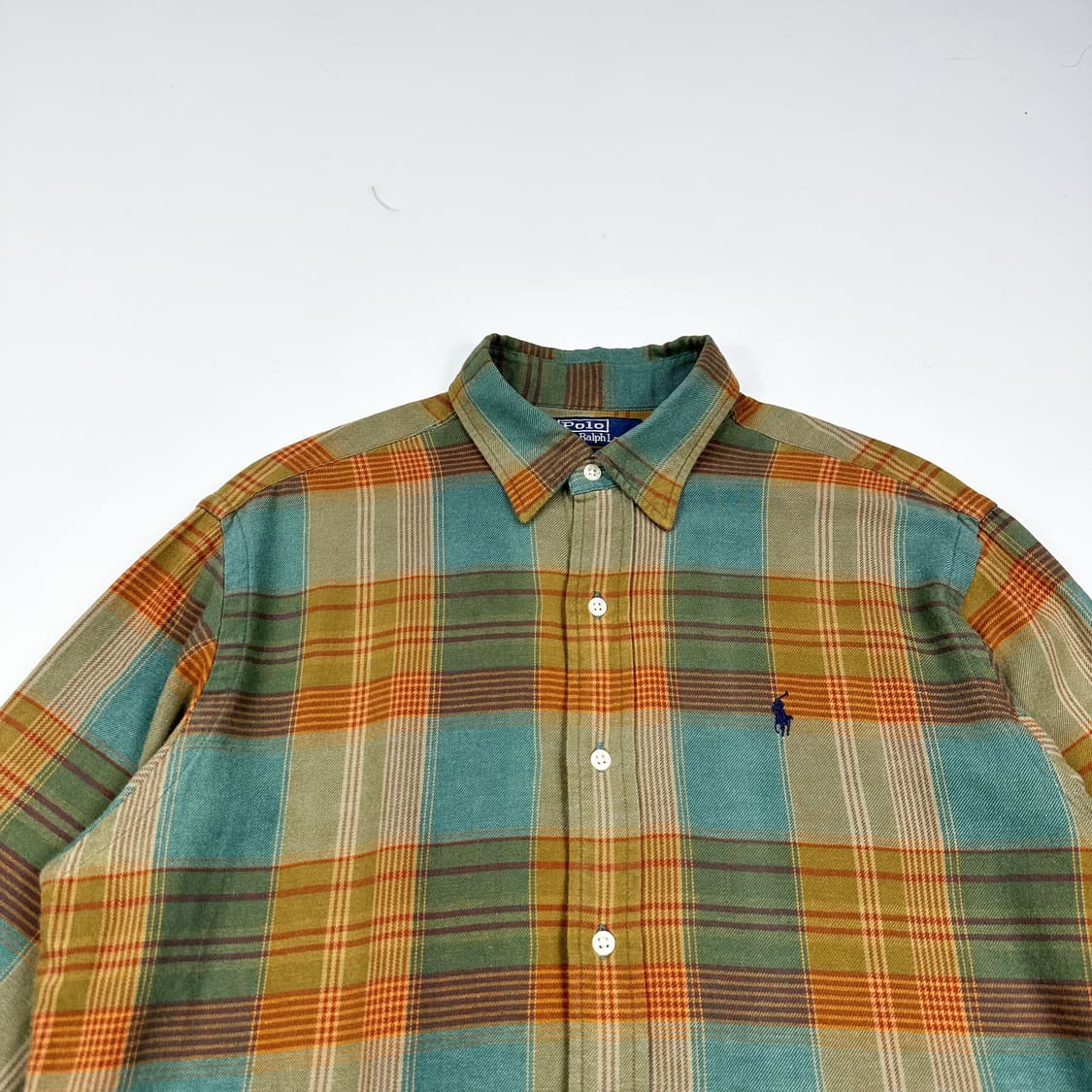 폴로 랄프로렌 올드 아카이브 클래식 플란넬 셔츠 M 상품이미지2