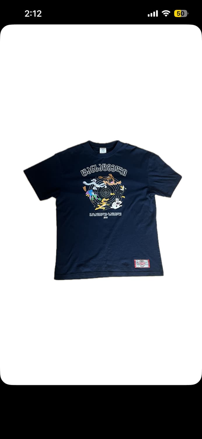 [XL] 뎀나 베트멍 SS19 카툰 프린트 티셔츠 상품이미지1