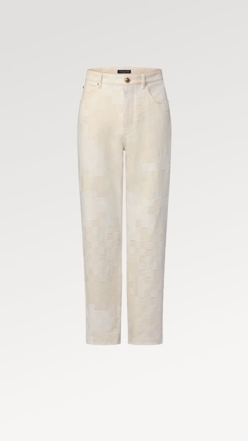 루이비통 다미에 스케이터 모티브 데님팬츠 34 상품이미지1