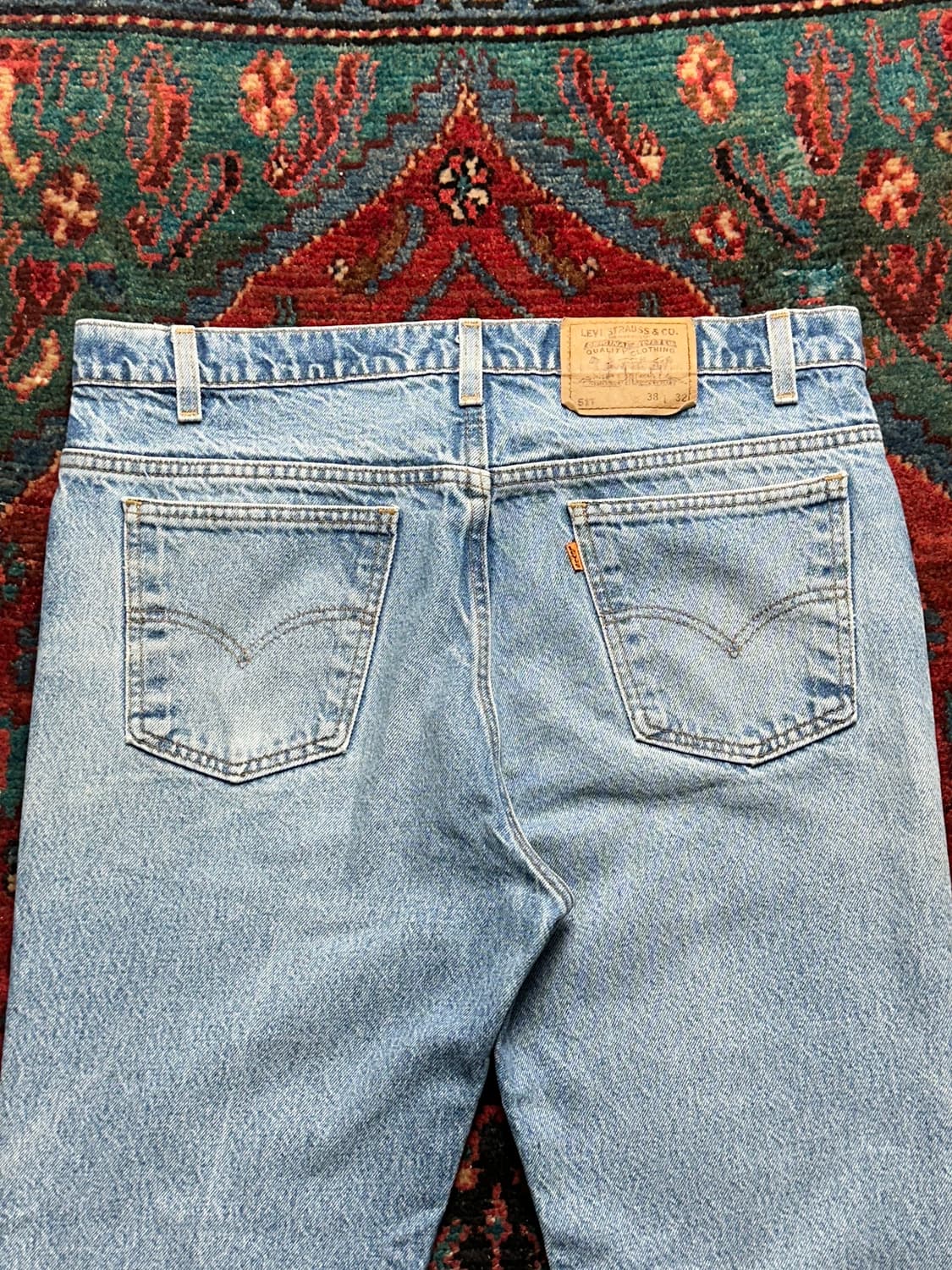 90's USA Made 빈티지 리바이스 517 오렌지탭 부츠컷 상품이미지6