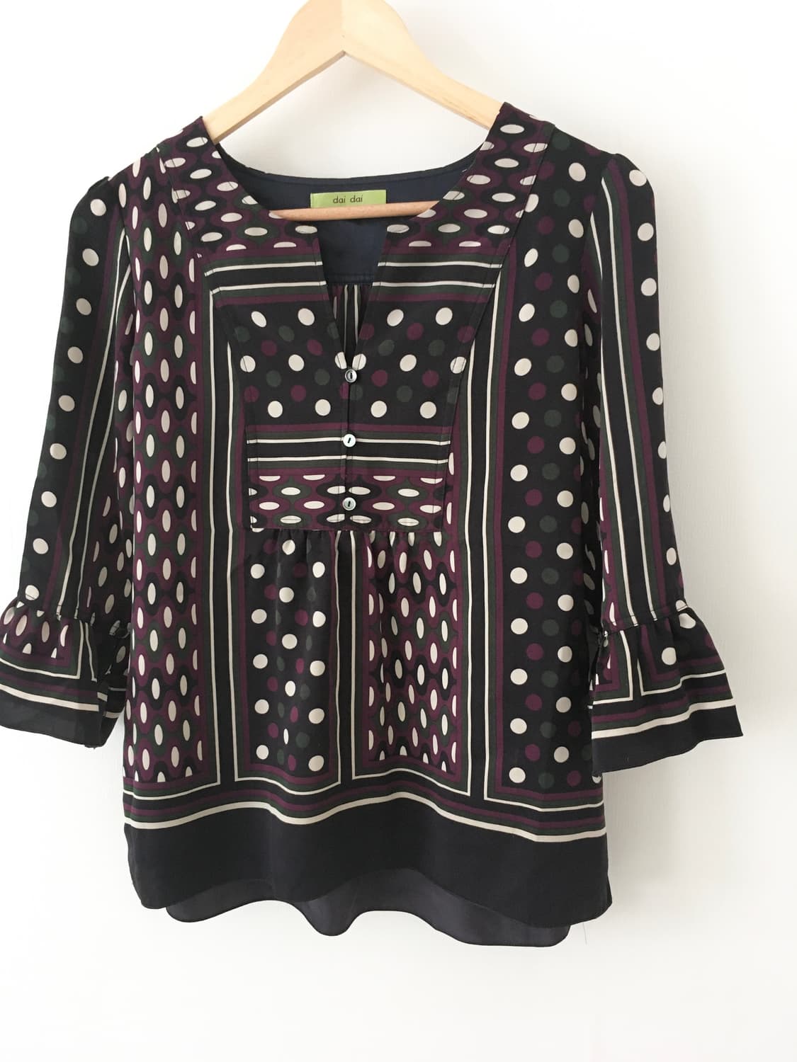 dai dai pattern blouse 상품이미지2