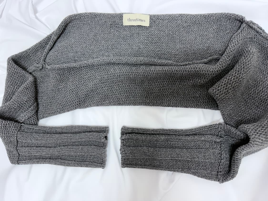 쓰리타임즈 코튼 리본 탑 & 쓰리타임즈 볼레로 세트 상품이미지7