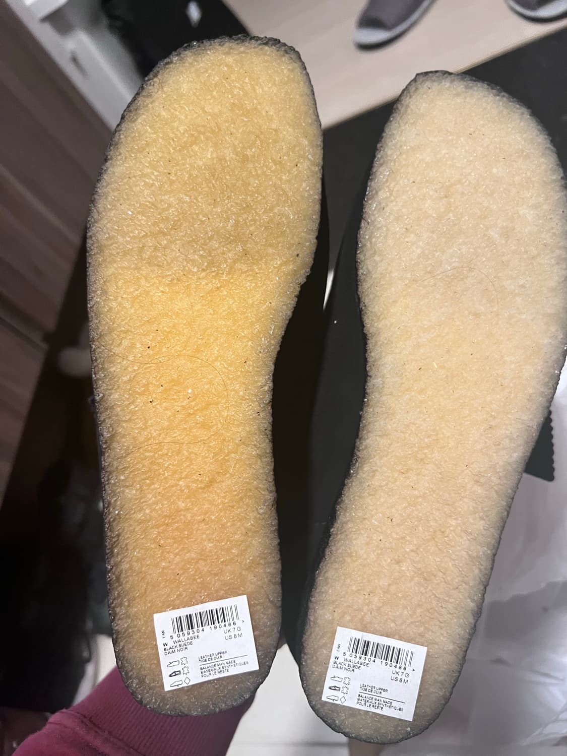 클락스 왈라비 블랙 스웨이드 uk7 새제품 상품이미지2