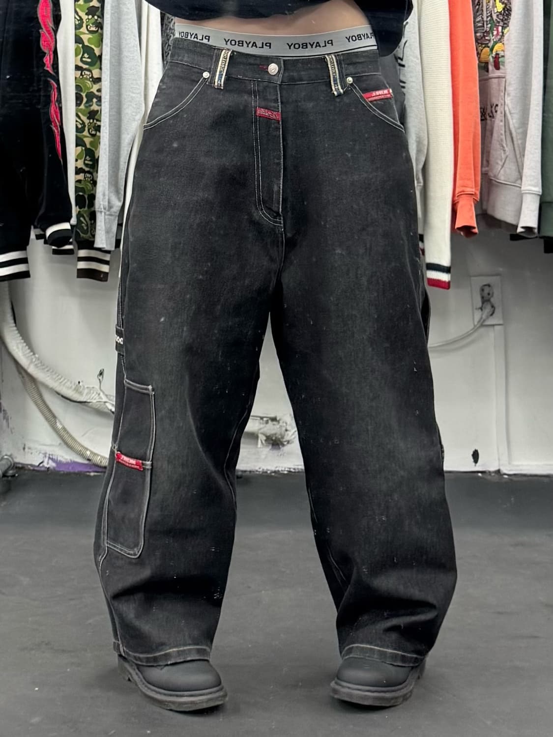 도그타운 블랙 드래곤 데님 카펜터 팬츠 상품이미지2