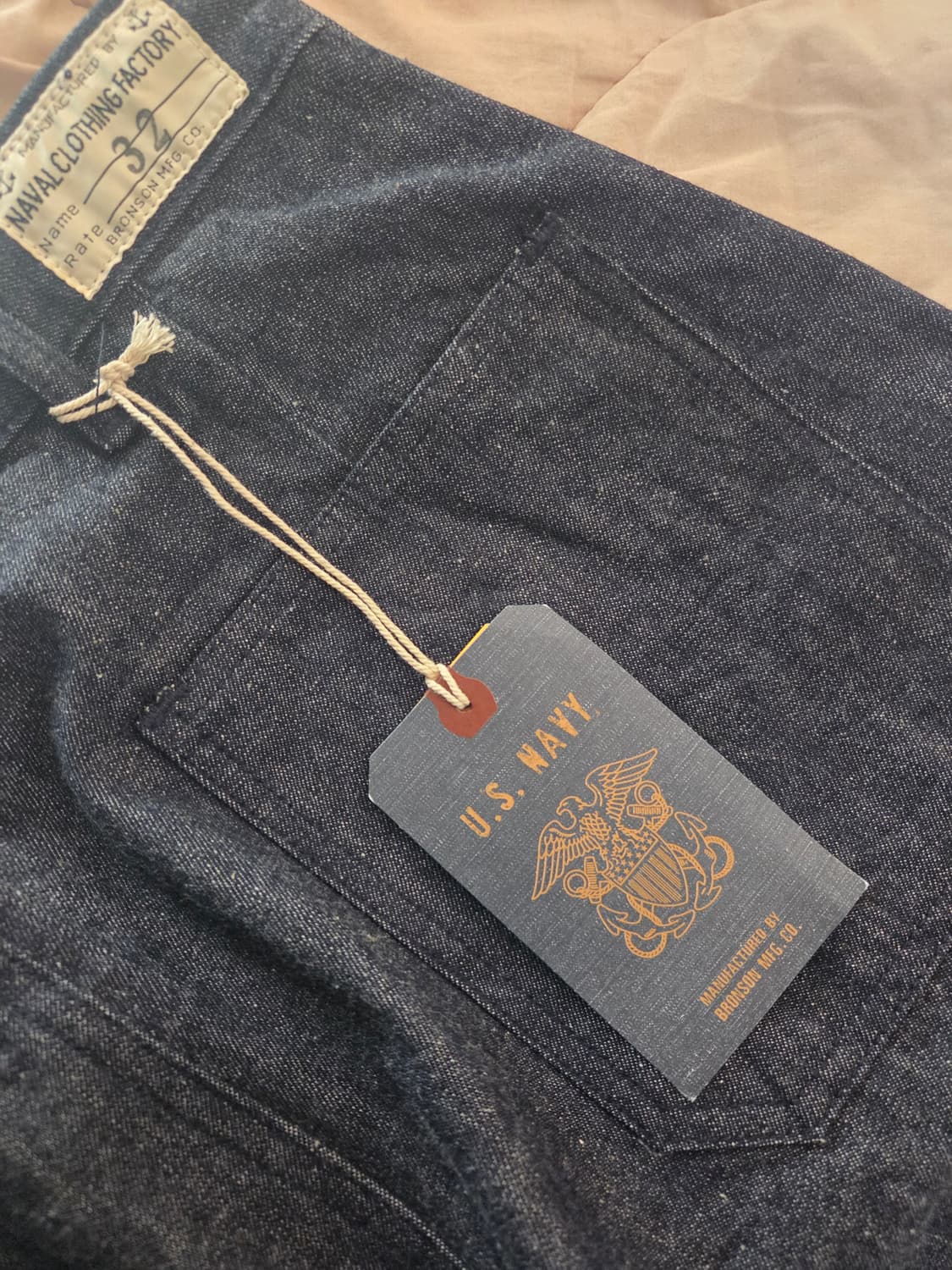 브론슨 1945 USN 던가리 셀비지 데님 32 상품이미지1