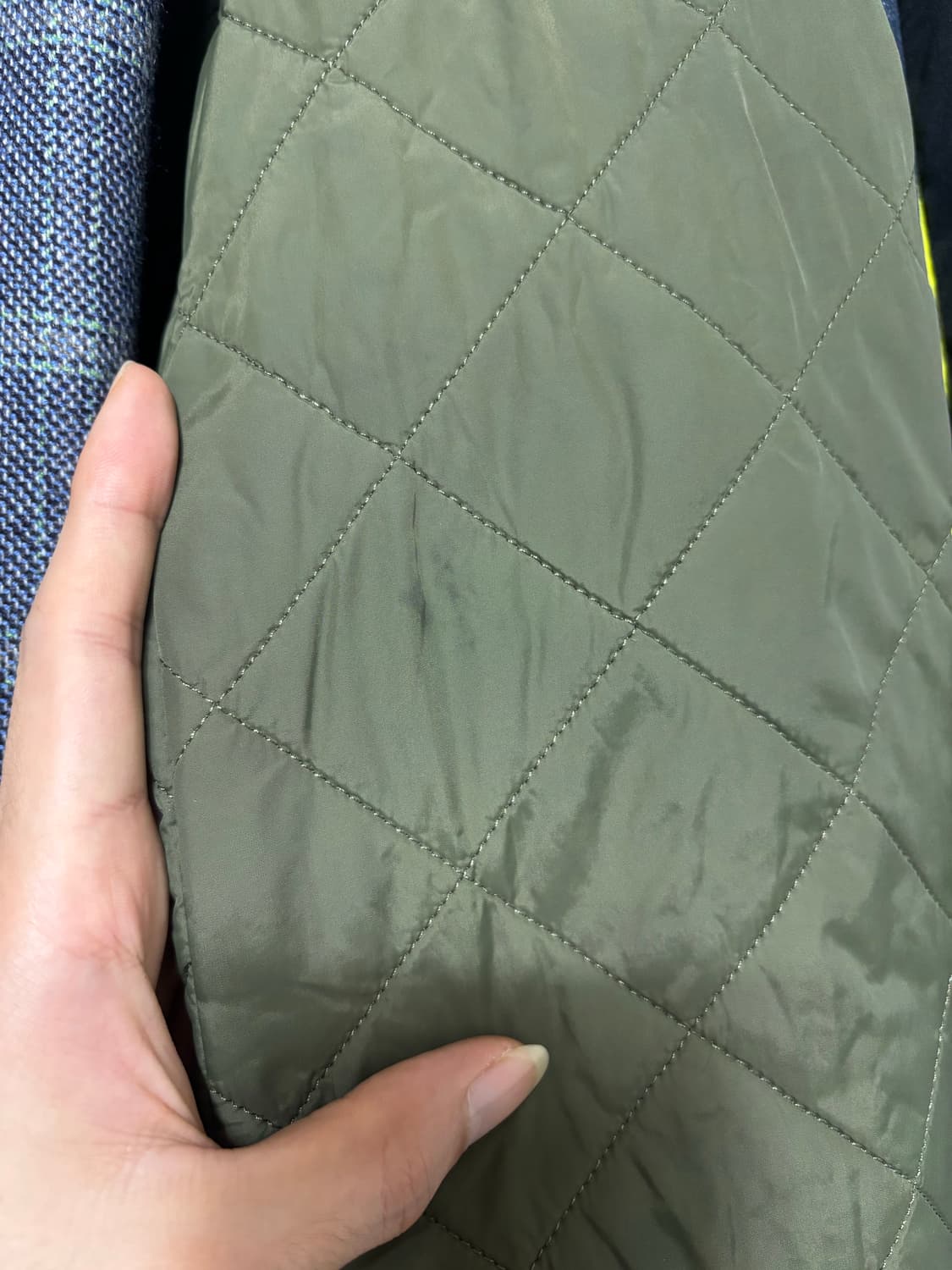 바버 퀄팅 자켓 올리브 상품이미지10