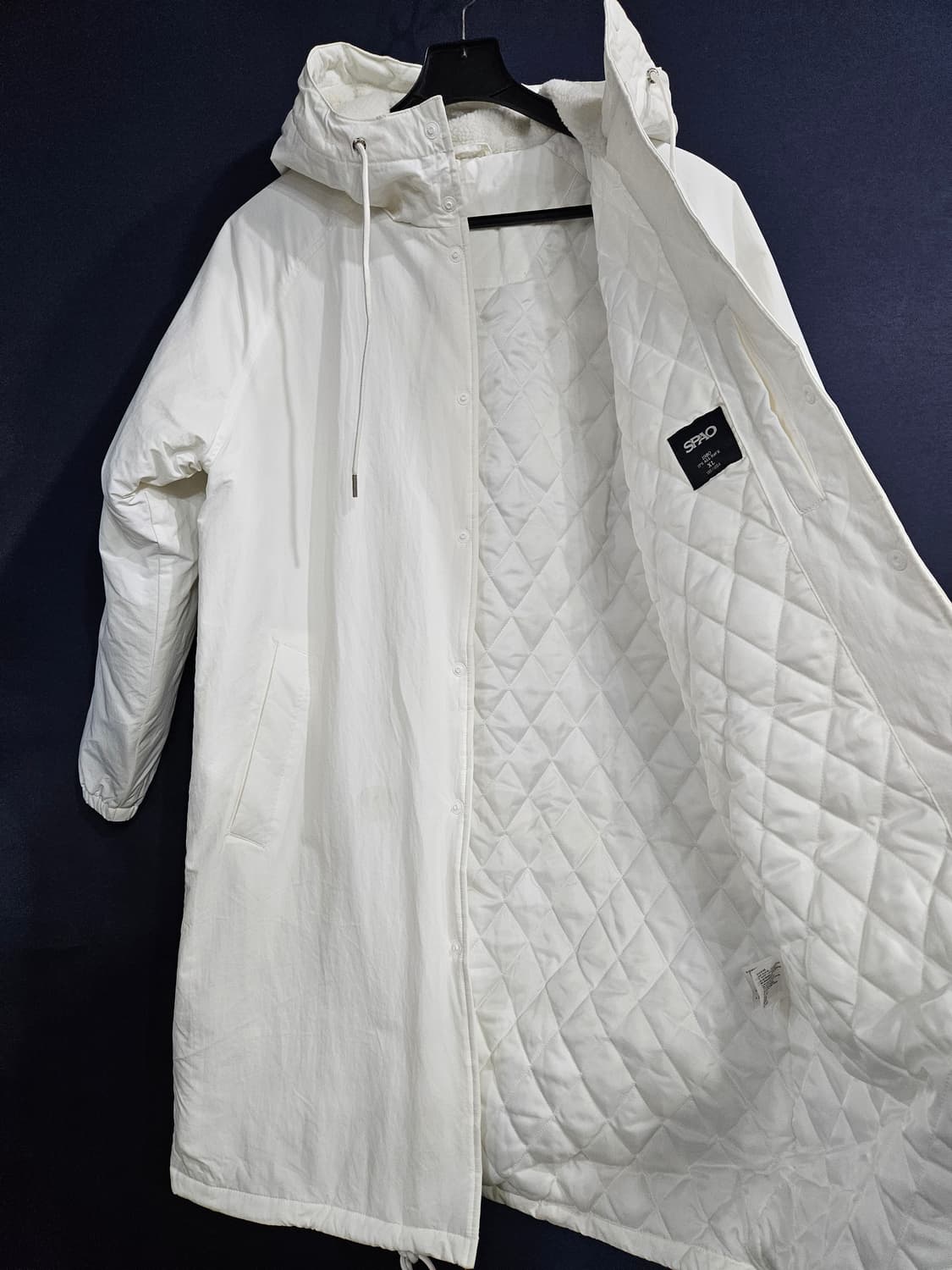 스파오 화이트컬러 남성 100~105 롱패딩  상품이미지8