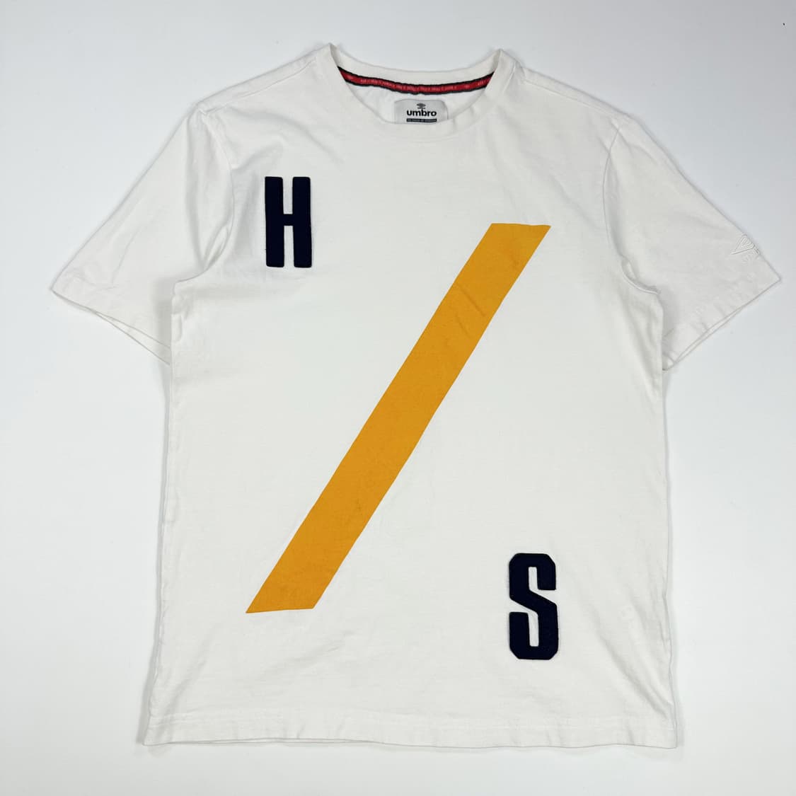 엄브로 HS 화이트 크루넥 반팔티 (M) 상품이미지2