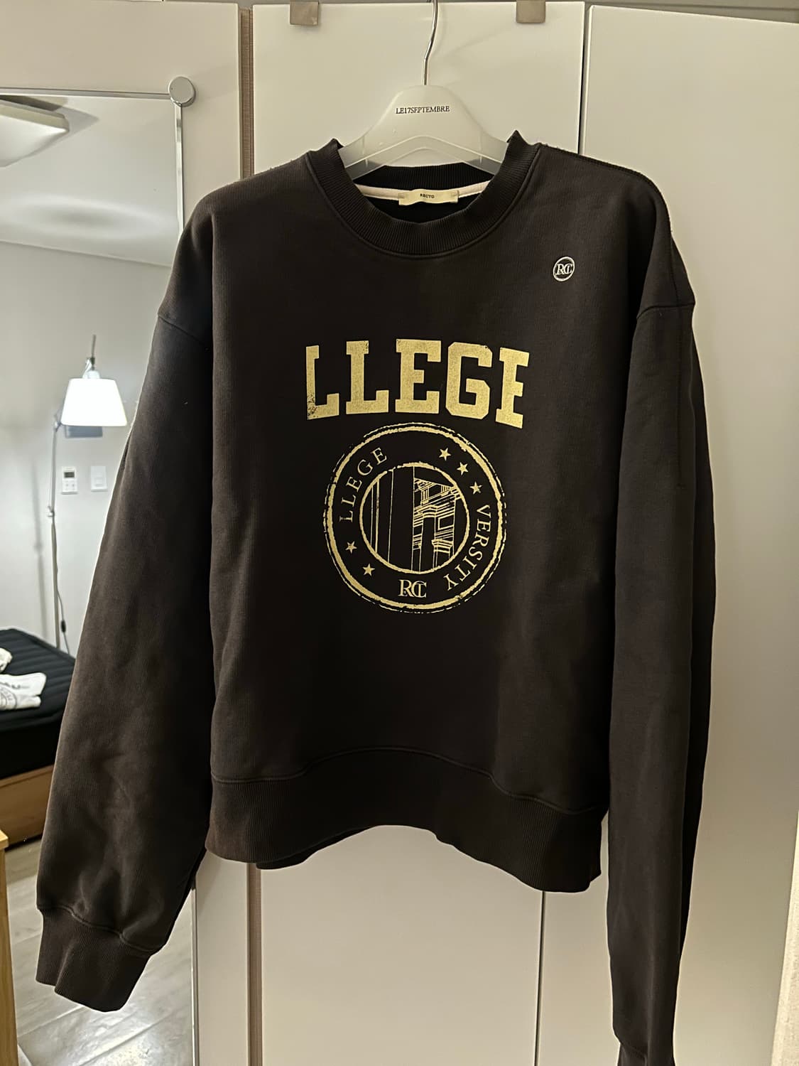 렉토 남자 스웻셔츠 차콜 상품이미지1