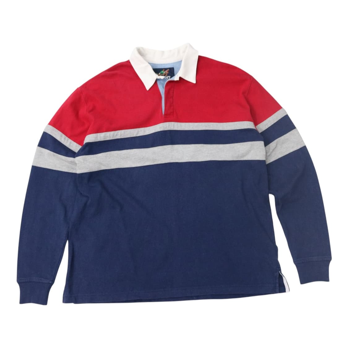 LANDS' END 랜드엔드 빈티지 컬러블록 럭비 셔츠 (XL) 상품이미지1