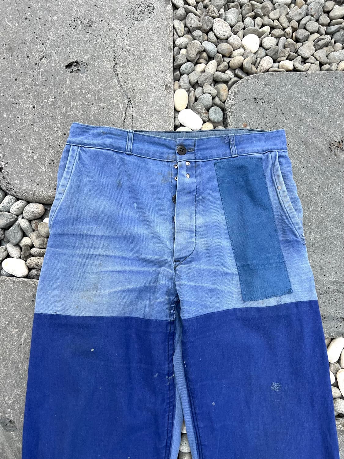 HARD FADED WASHING PATCHWORK 패치워크프렌치워크팬츠 상품이미지5