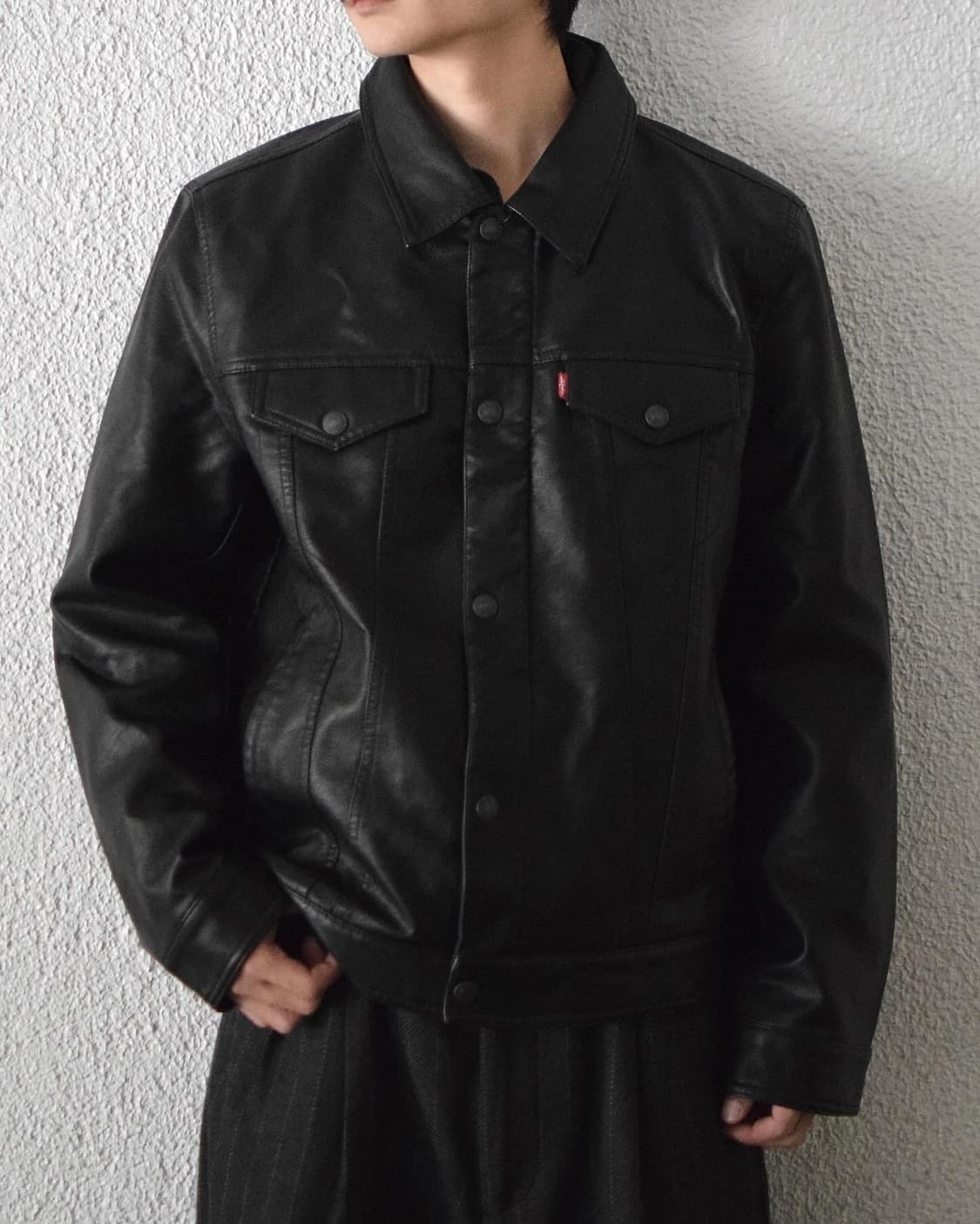 [L] 리바이스 레더 트러커 자켓 상품이미지10