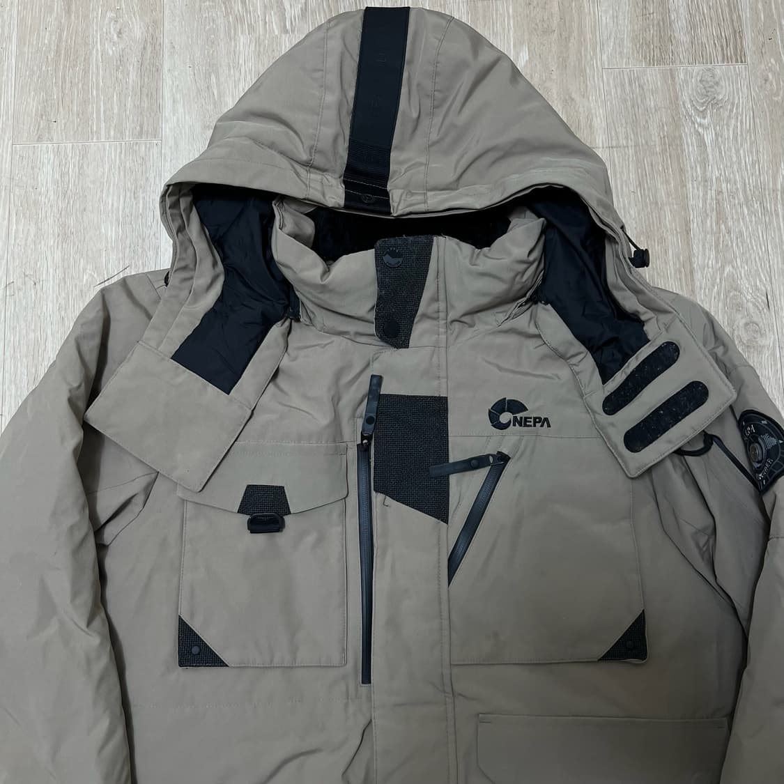 네파 남성 로고 헤비 구스다운 후드 패딩 XL/105  상품이미지2