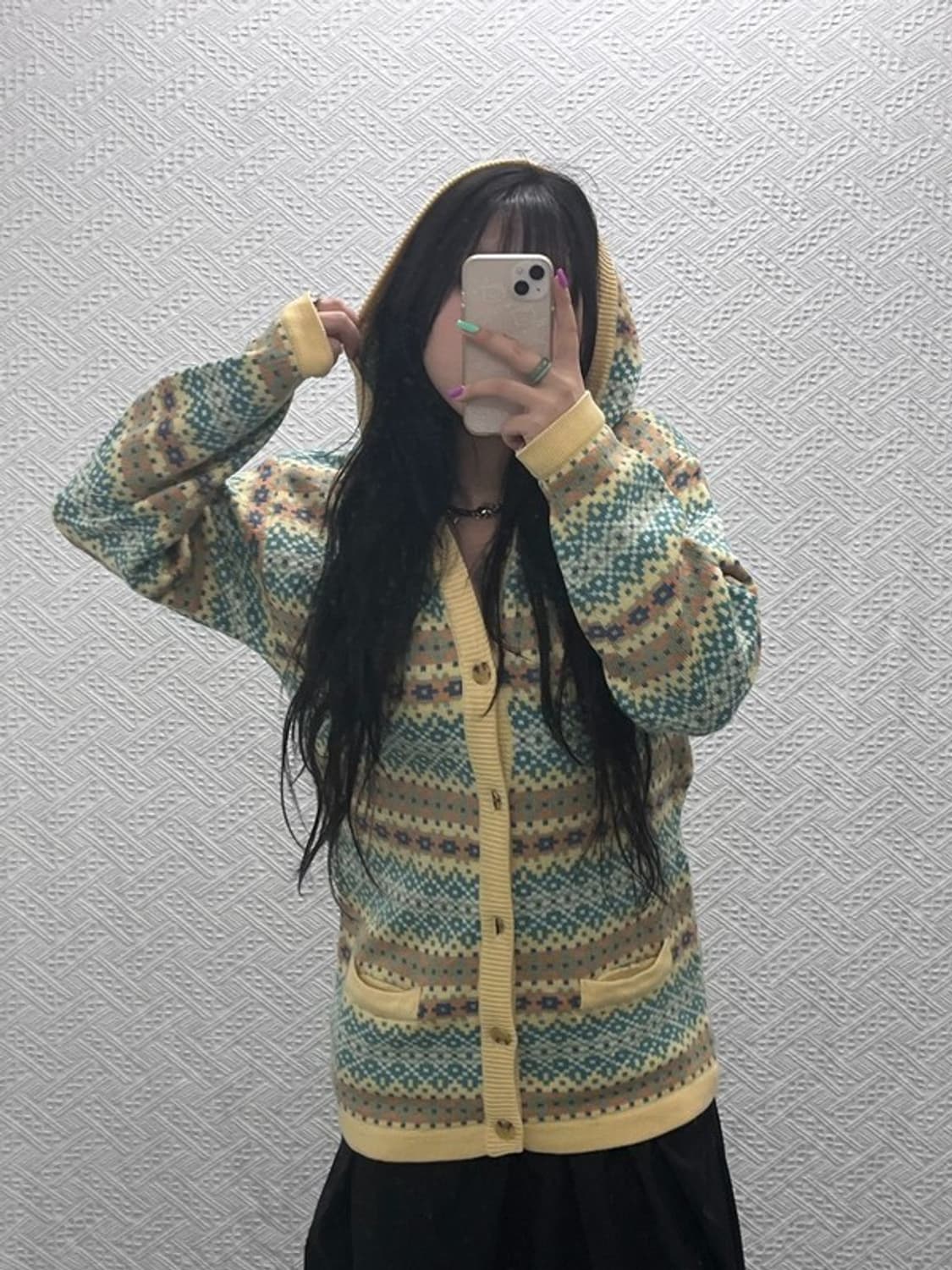 언더우드 대장급 모리걸 여리 키치 에스닉 후드 가디건 100 C07251 상품이미지2