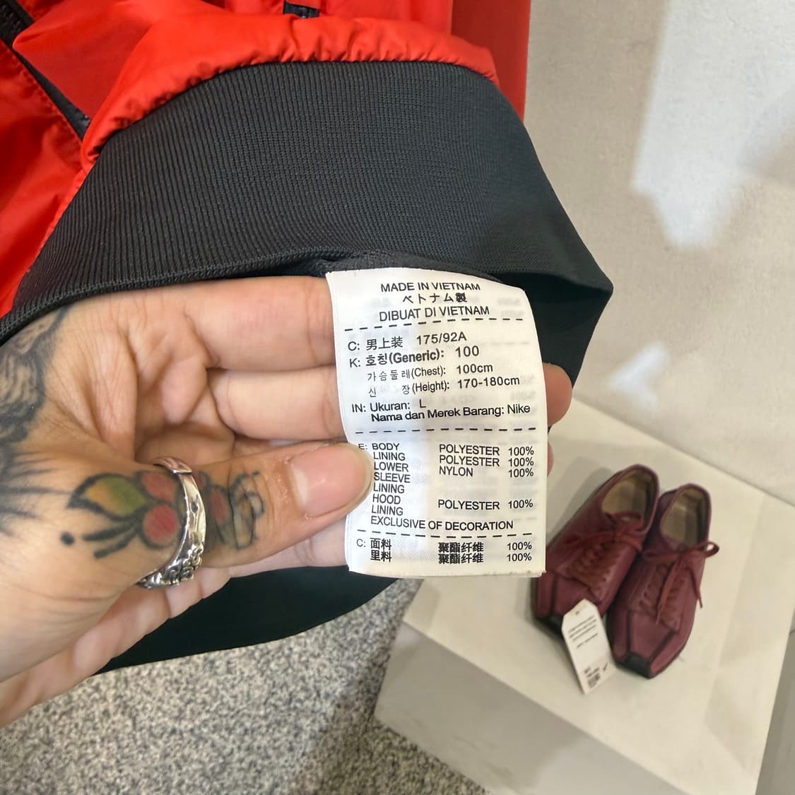 나이키 배색 바람막이 후드집업 상품이미지8