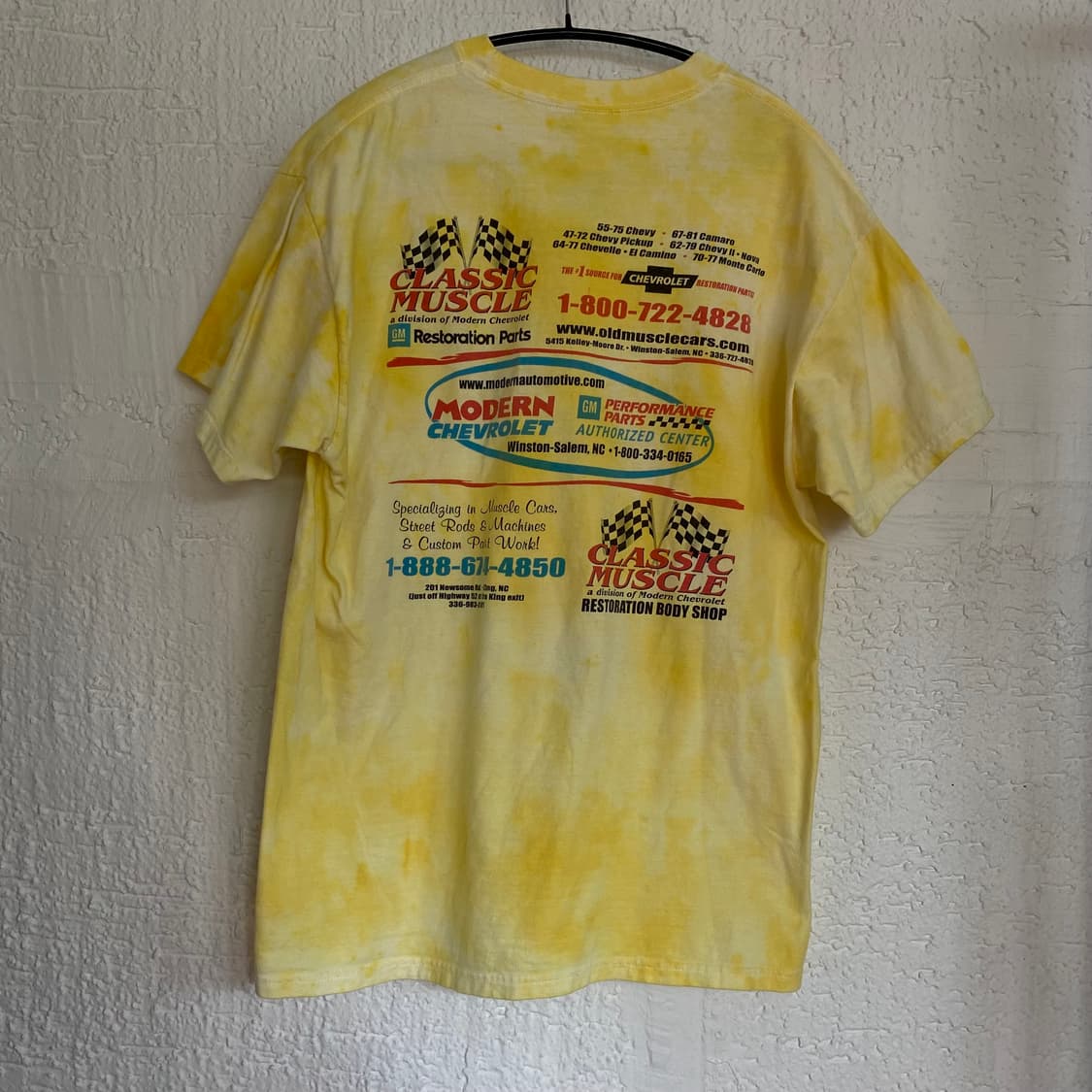 🌊Garment dye-ing muscle car T-shirts 상품이미지4
