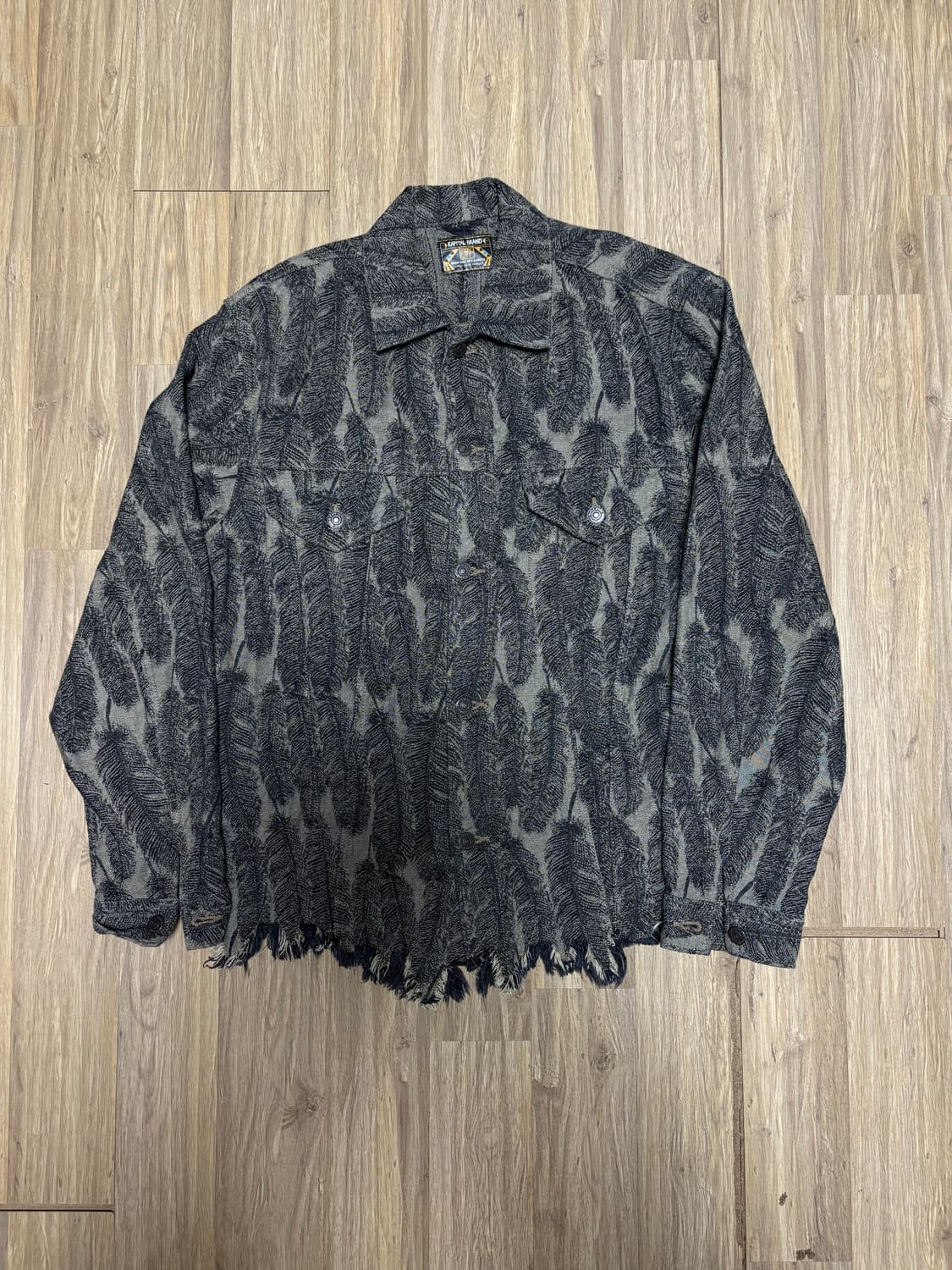 1회착 )) 캐피탈 12온즈 맥파이 페더 데님 자켓 4사이즈 상품이미지1