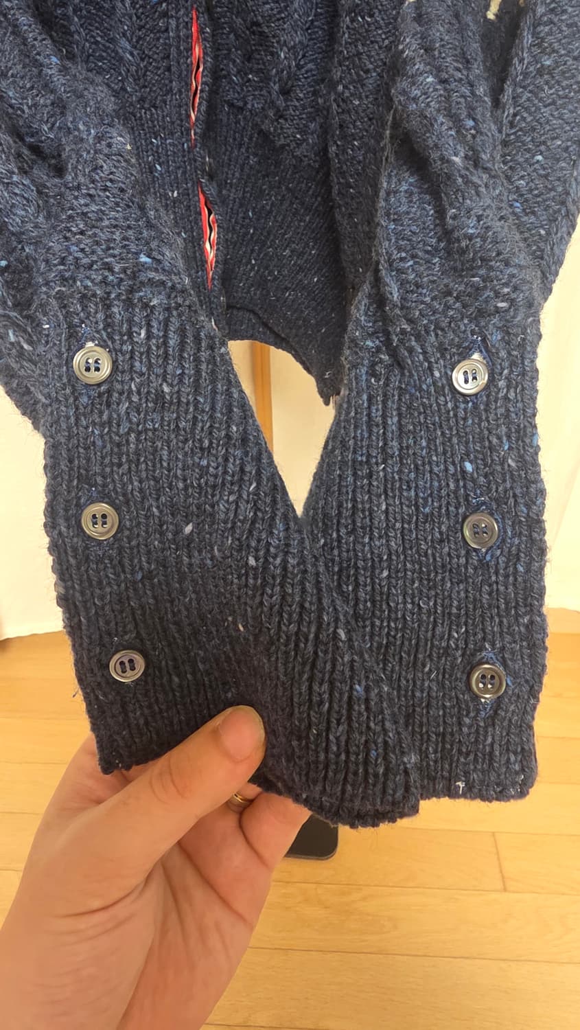 [25/4size] 톰브라운 도네갈 케이블 니트 가디건 4사이즈 상품이미지4