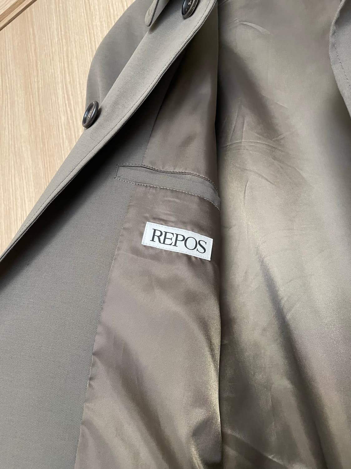 리포스 싱글 트렌치 코트 모카 상품이미지5