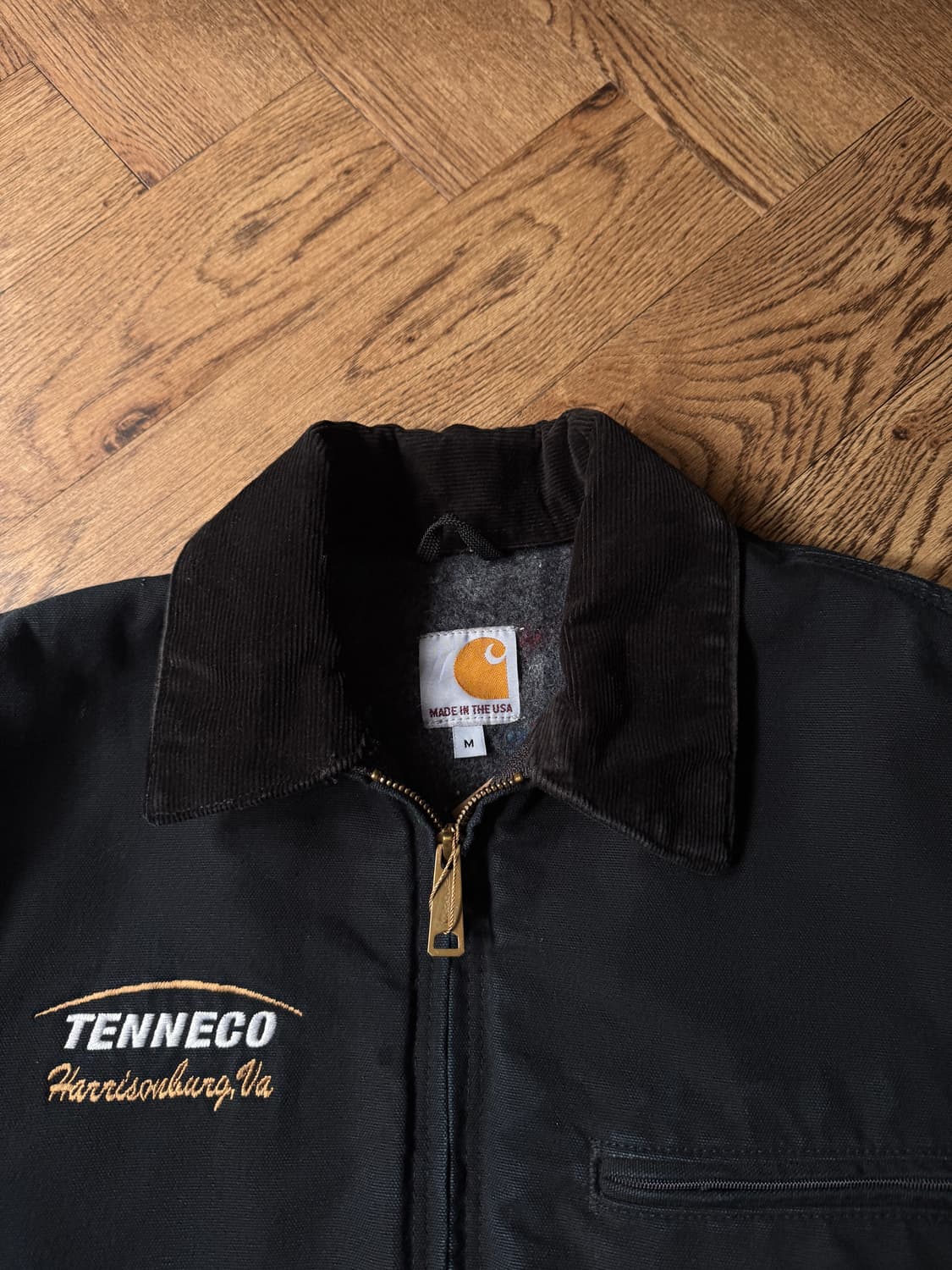 [M]칼하트 Made in USA J01 디트로이트 블랙 워크 자켓 상품이미지2