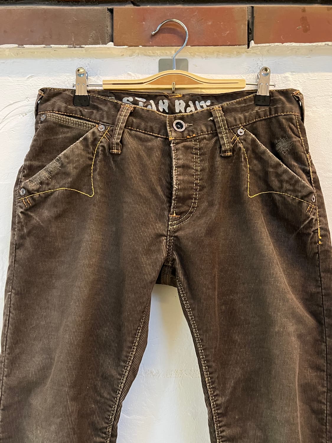 G-Star Raw 3301 브라운 슬림 코듀로이 팬츠 30x32 상품이미지2