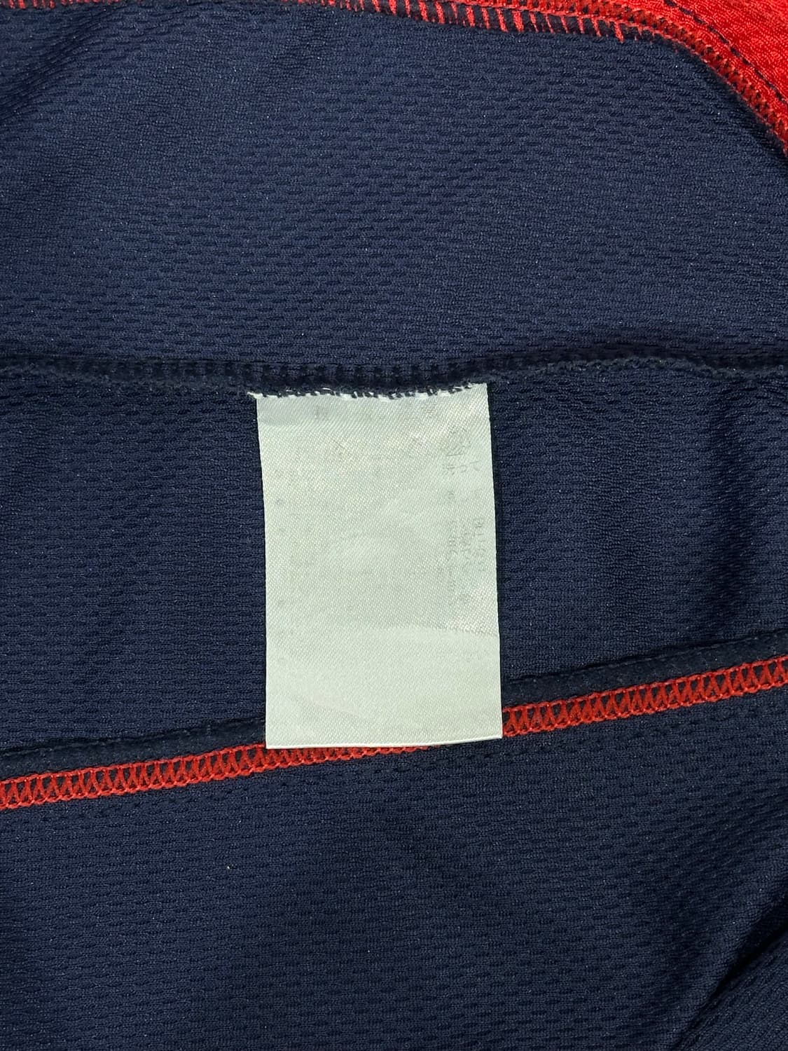 아식스 네이비 레드 웜업 로고 긴팔 티셔츠 S 상품이미지8