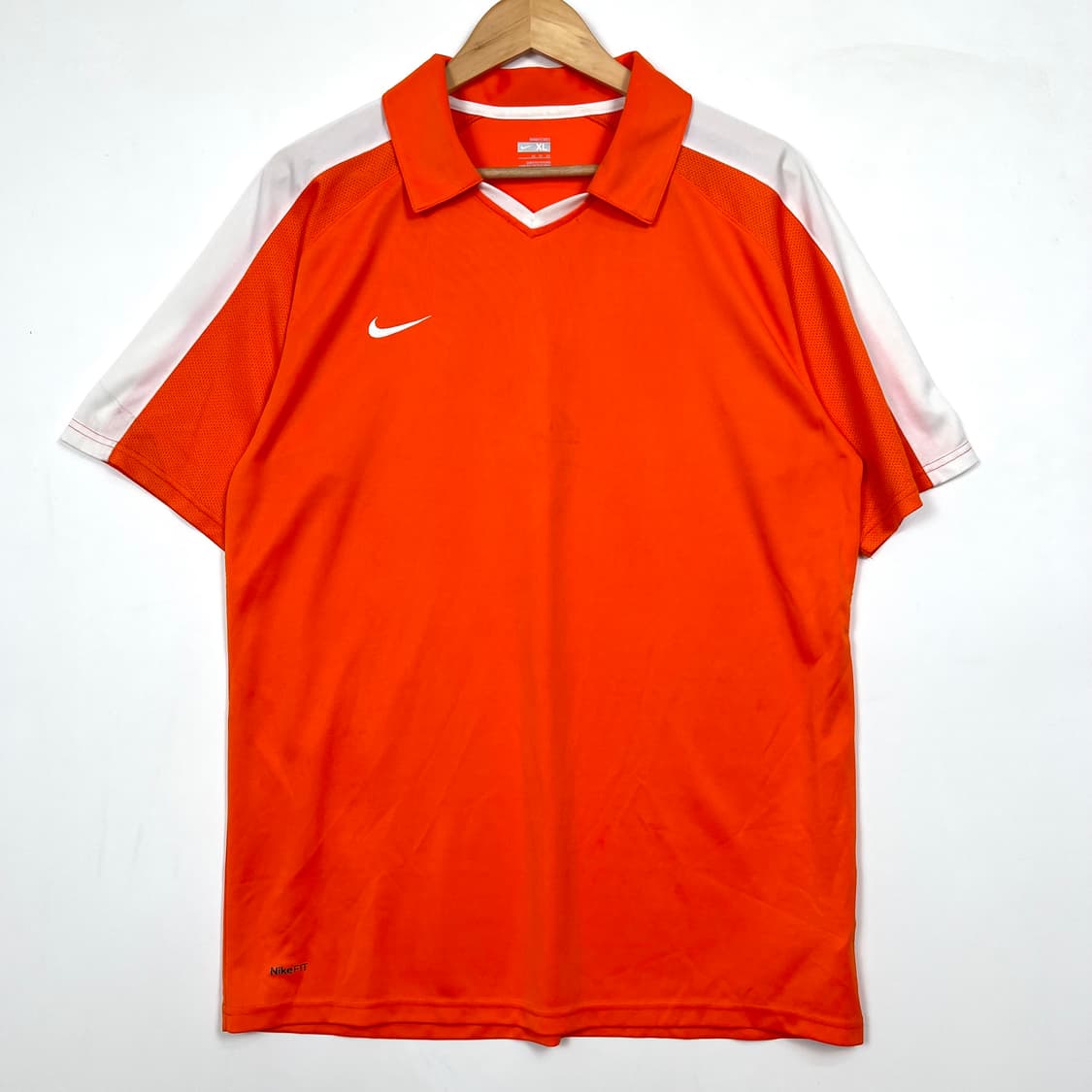 NIKE 나이키 오렌지 반팔 카라 져지 상품이미지1