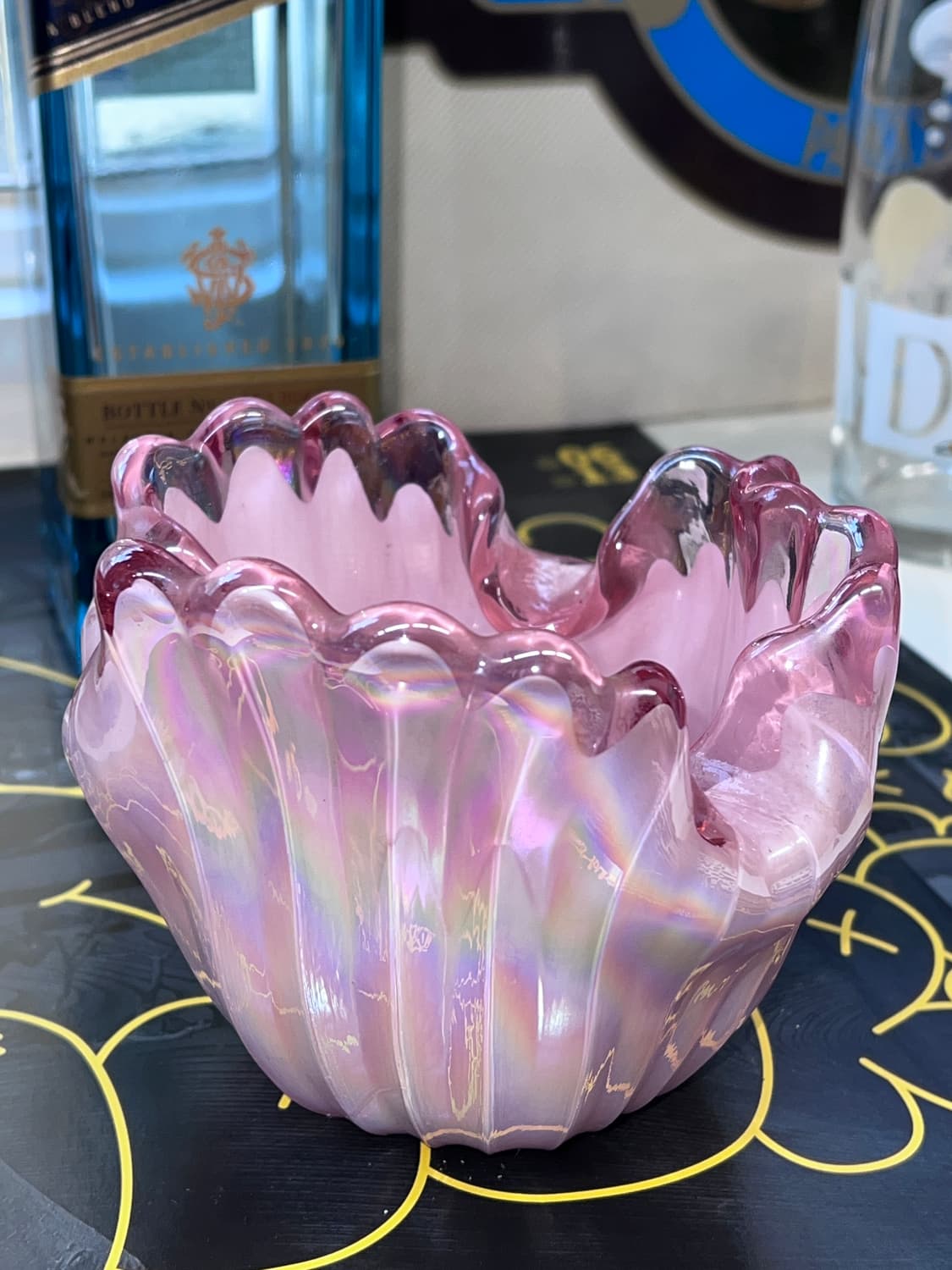 50s Murano Ruffled pink Opaline ArtGlass 상품이미지1