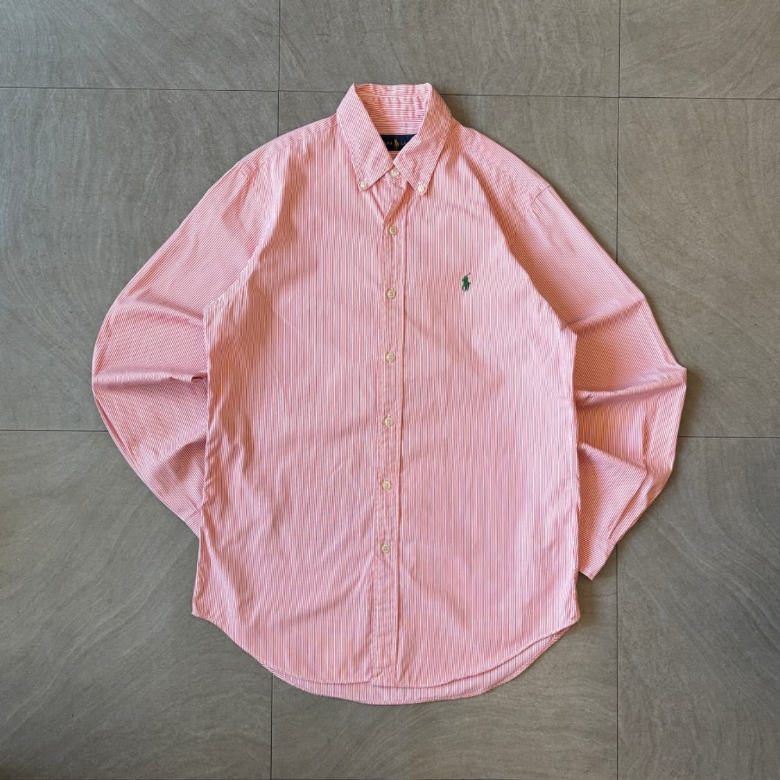 폴로 정품 레드 체크 클래식 로고 셔츠 상품이미지1