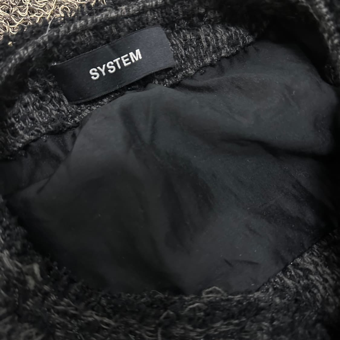 SYSTEM 시스템 한섬 여성 트위드 조끼 베스트 블랙 상품이미지3