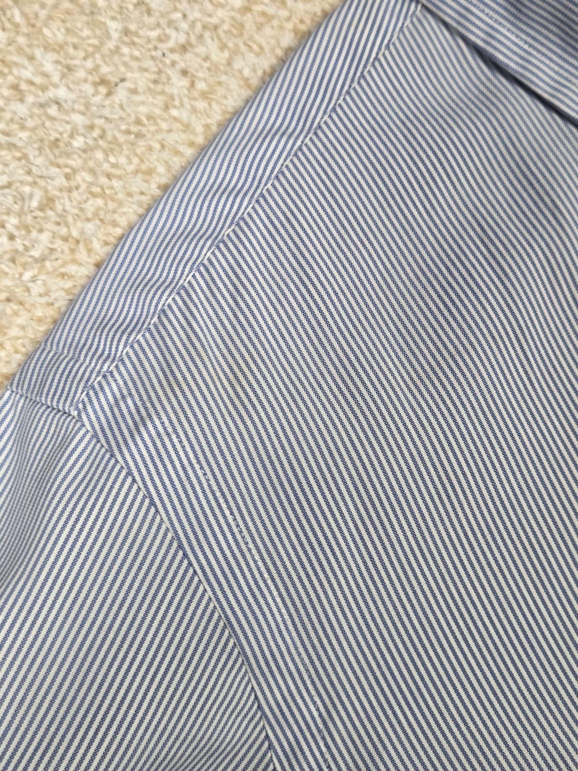 [폴로 랄프로렌] 커스텀 핏 스트라이프 코튼 반팔 셔츠 | S00071 상품이미지9