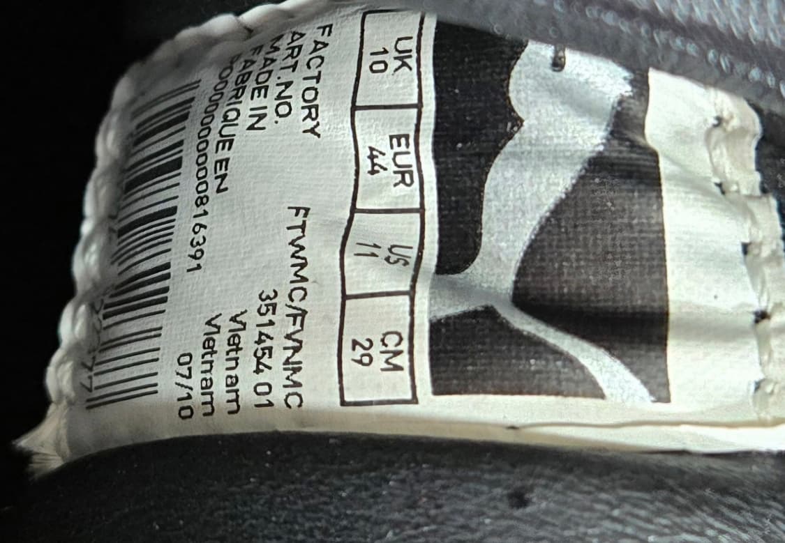 푸마 미하라야스히로 290mm- 블랙 가죽 스니커즈 상품이미지7