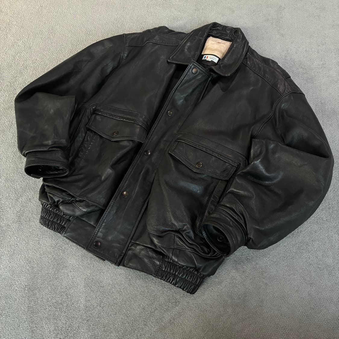 일본택 프랑스 y2k 가죽 레더 자켓 105 상품이미지1