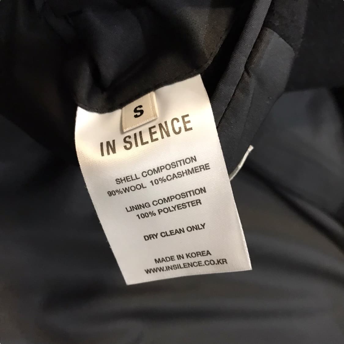 인사일런스 캐시미어 코트 상품이미지5