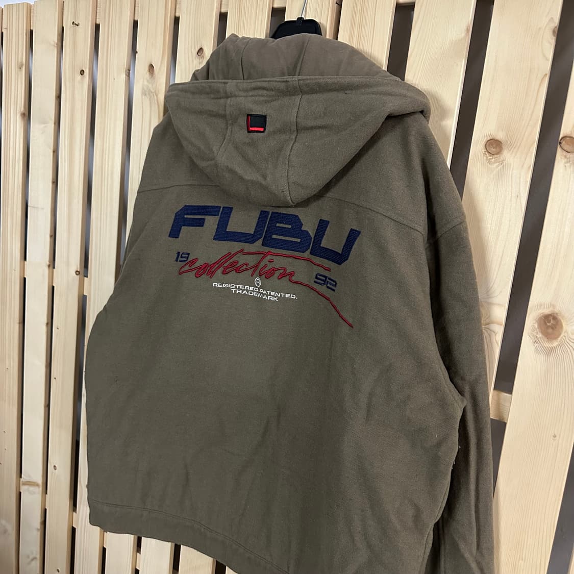 (L) FUBU 후부 푸부 90s 카키 워크 자켓 상품이미지5