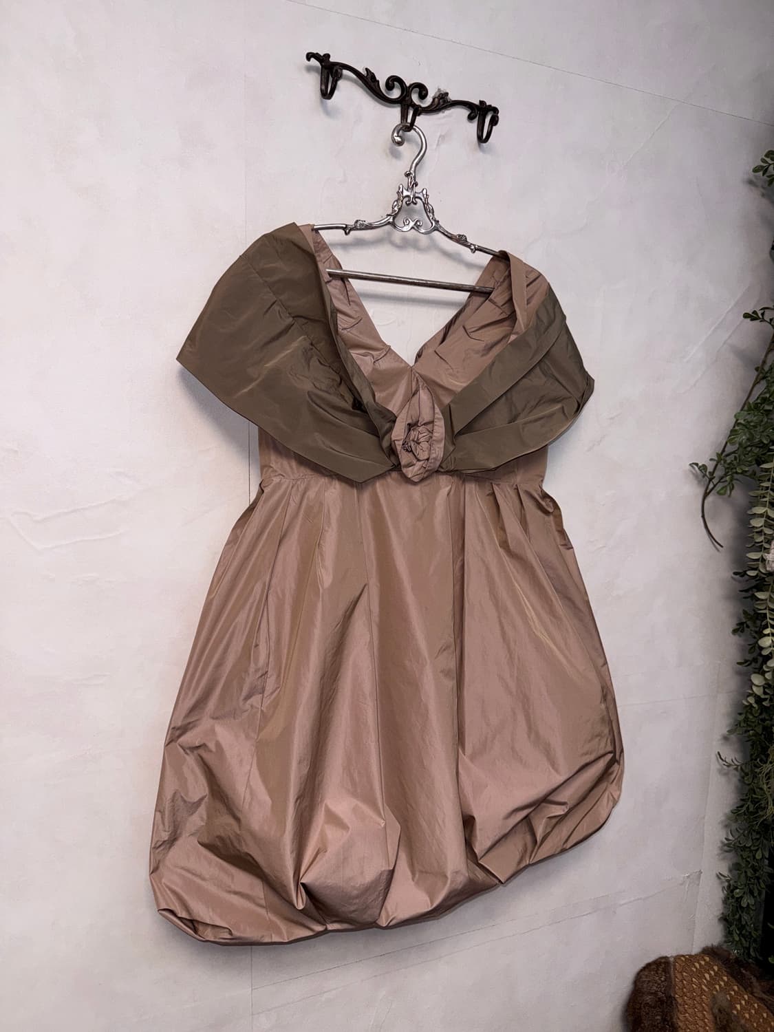 ANTONIO MARRAS TAFFETA DRESS Mauve/Mocha 상품이미지5