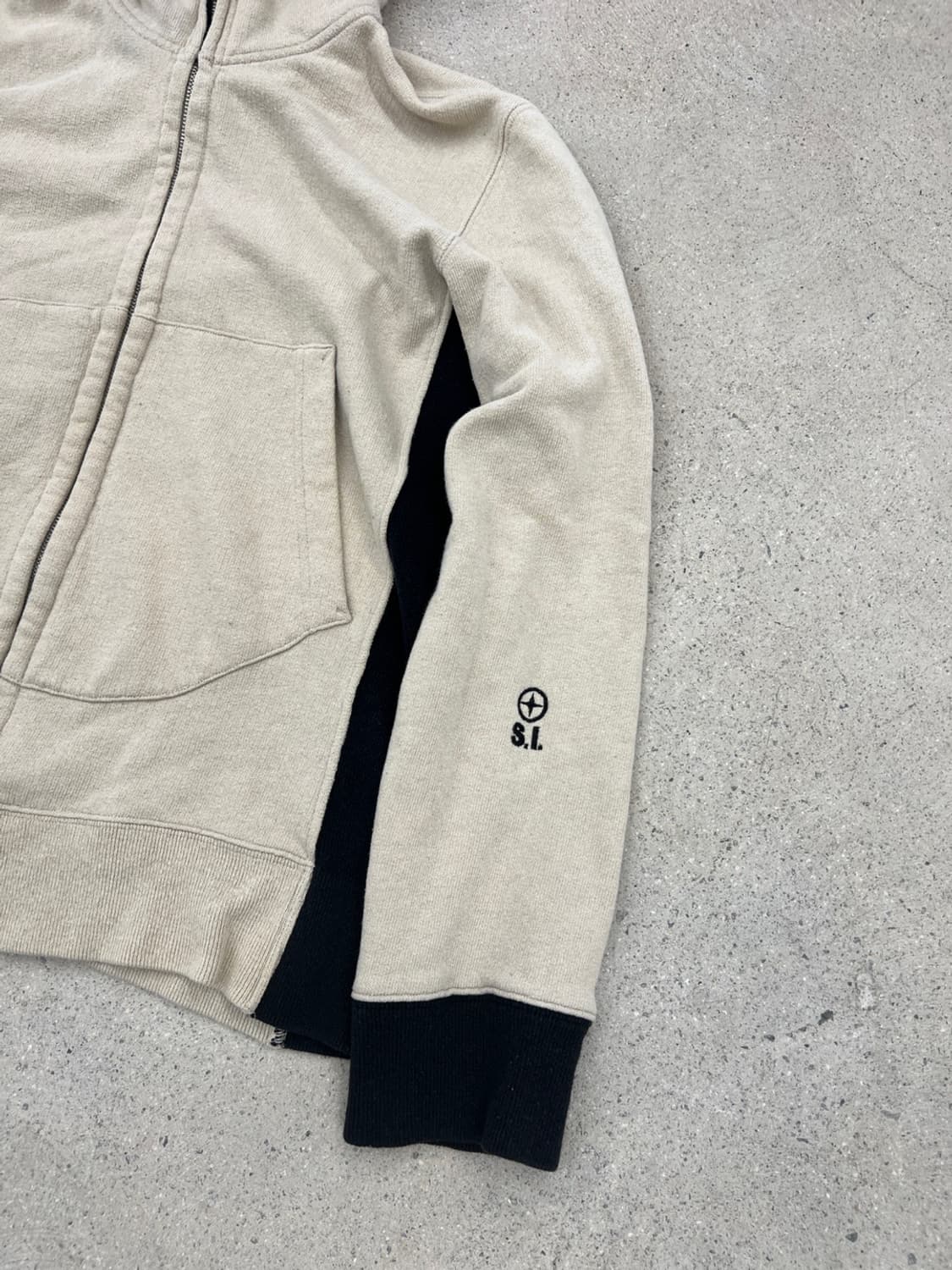 스톤아일랜드 00s 데님즈 배색 후드 집업 상품이미지4